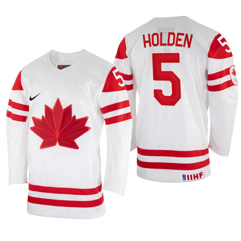 Nick Holden Canada White Home Jersey 2022 IIHF World Championship