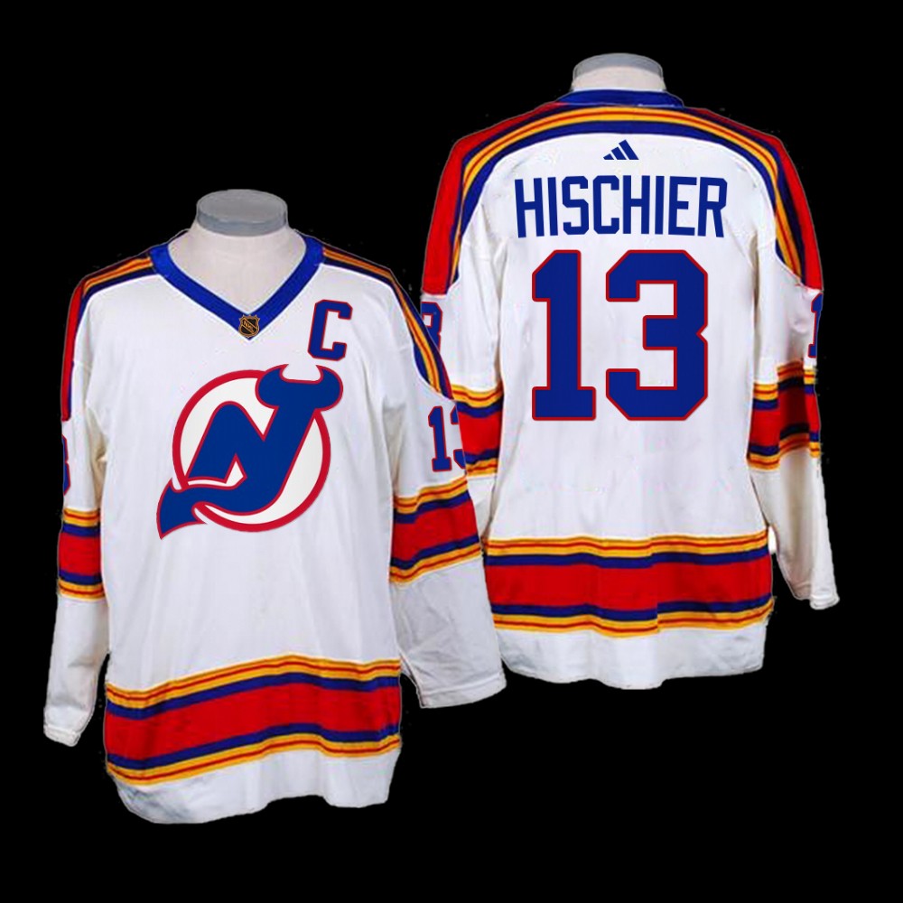 Nico Hischier New Jersey Devils Reverse Retro 2.0 White Jersey 2022-23