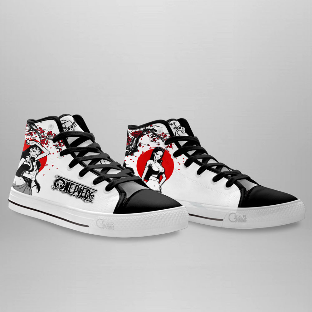 Nico Robin High Top Shoes Custom Anime One Piece Sneakers Japan Style