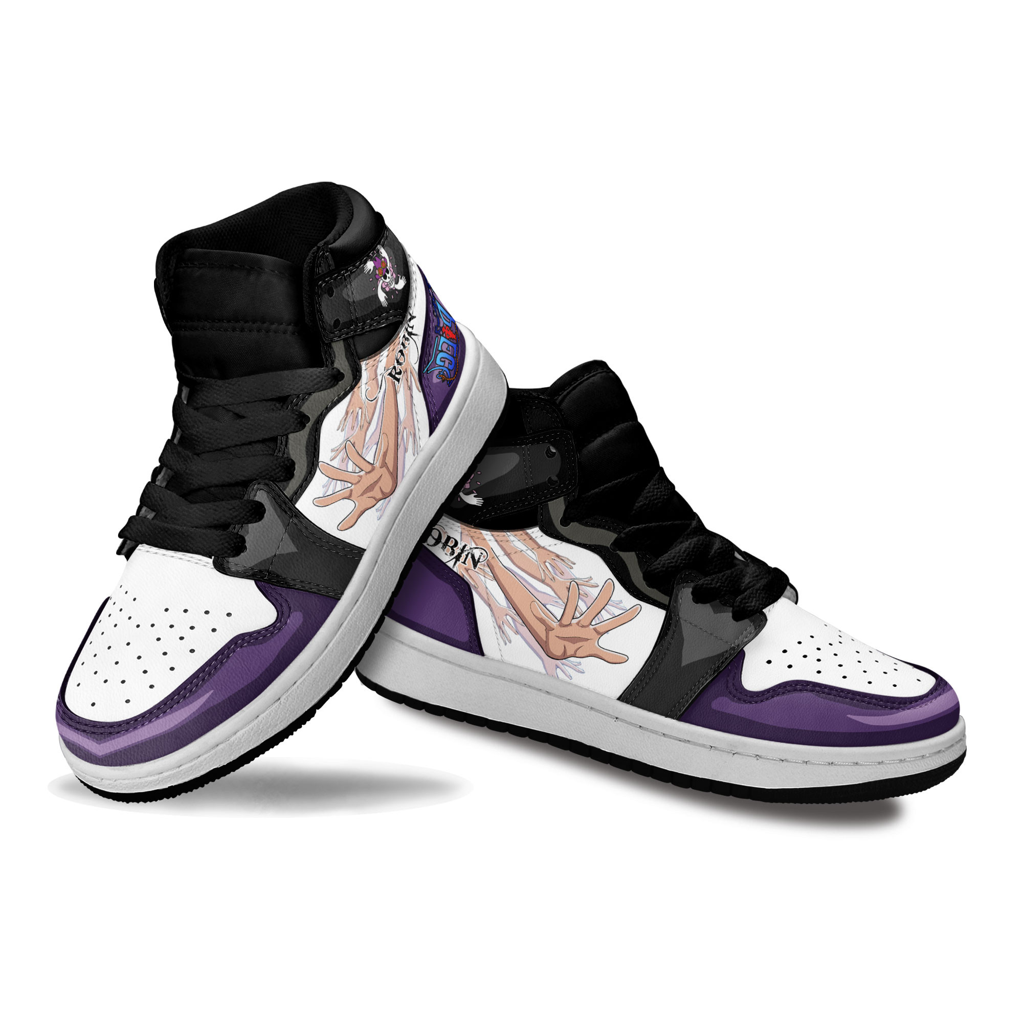 Nico Robin Kids Sneakers Custom One Piece Anime Shoes For Kids