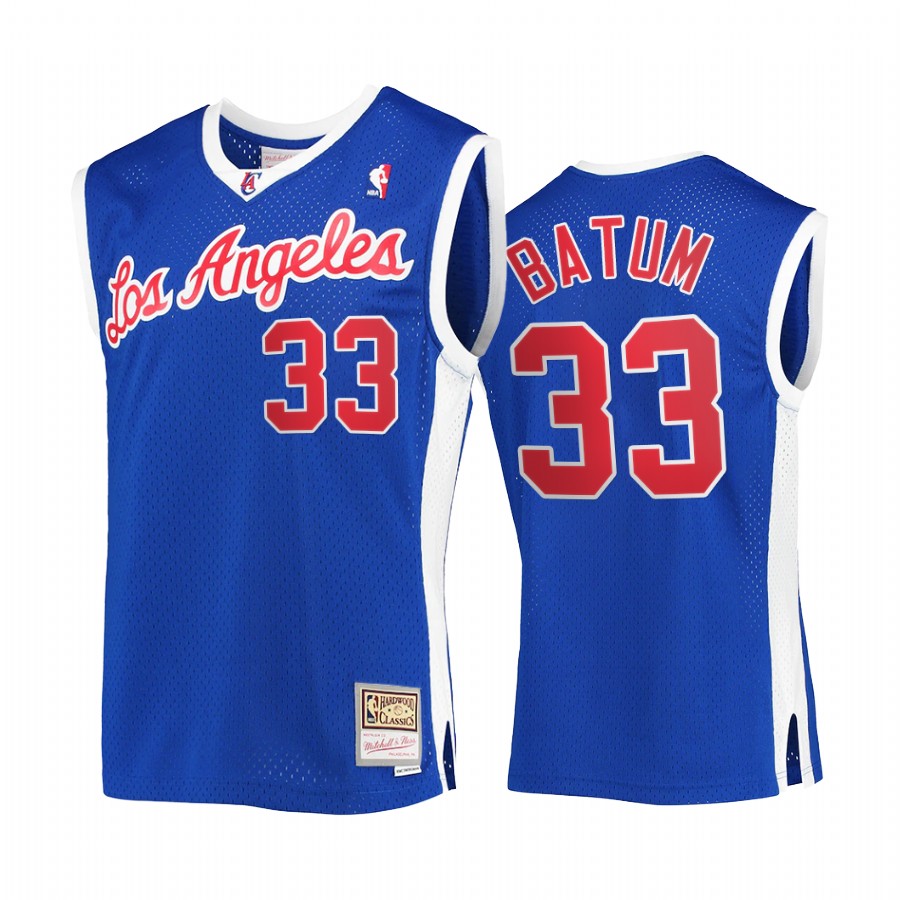Nicolas Batum #33 LA Clippers Hardwood Classics Jersey Royal