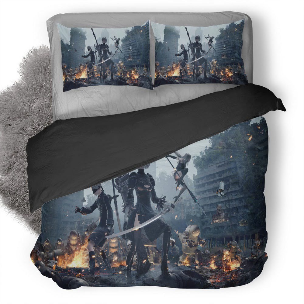 Nier Automata 10 3D Customized Duvet Cover Bedding Set