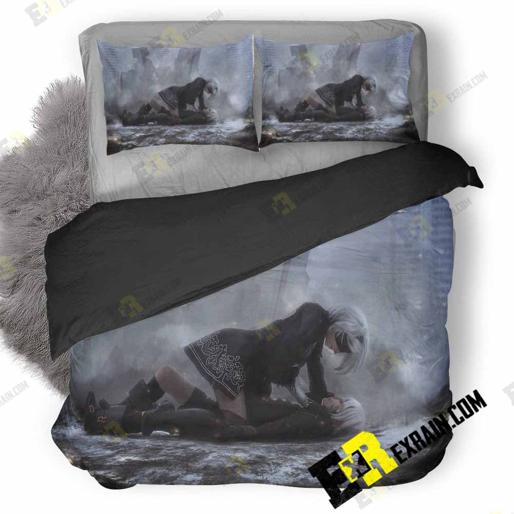 Nier Automata 2B And 9S Art Sc 3D Customized Duvet Cover Bedding Set