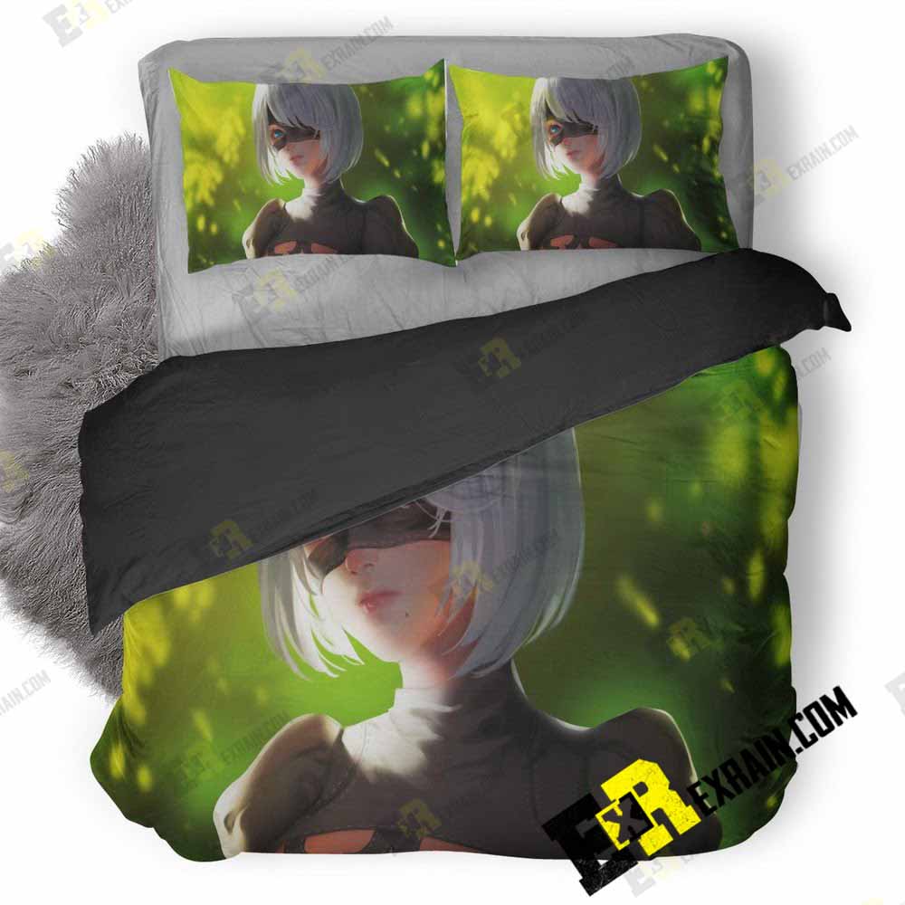 Nier Automata 2B Fm 3D Customized Duvet Cover Bedding Set