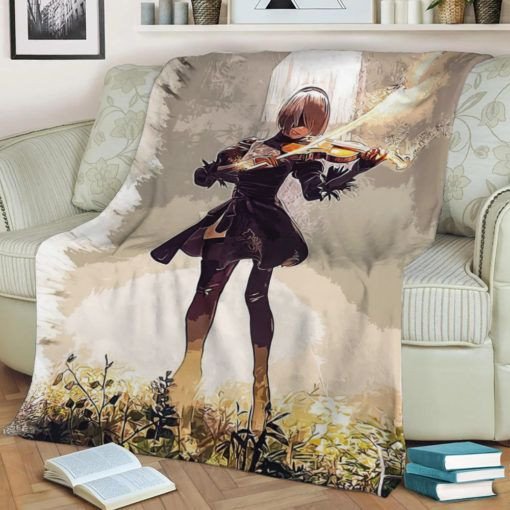 Nier Automata Best Seller Fleece Blanket
