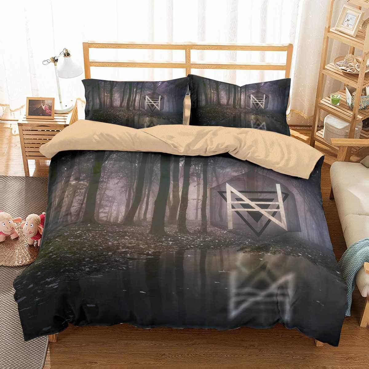 Night Argent 3D Customized Duvet Cover Bedding Set