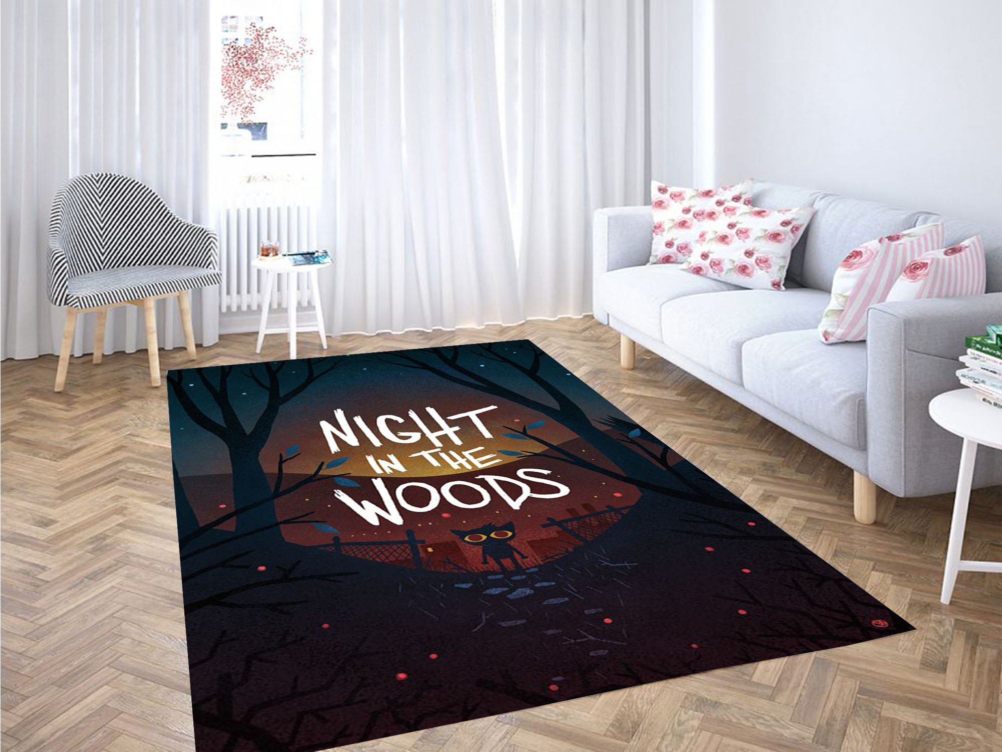 Night In The Woods Carpet Rectangle Rug
