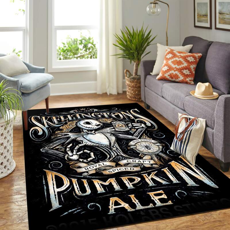 Nightmare Before Christmas Jack Pumpkin Carpet Rectangle Rug