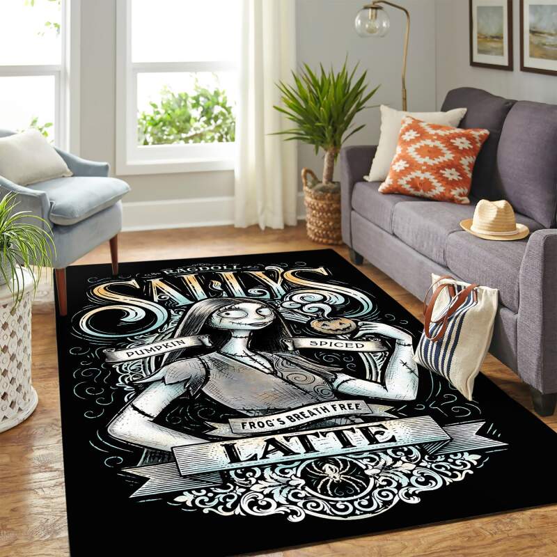 Nightmare Before Christmas Sally Pumpkin Carpet Rectangle Rug
