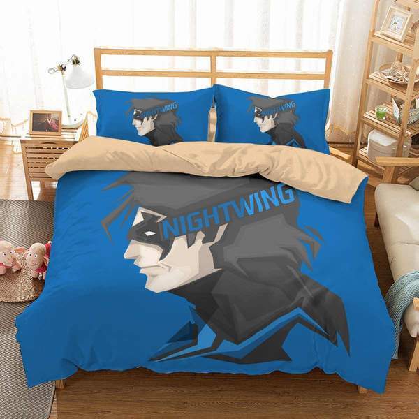 Nightwing 3D Customized Duvet Cover Bedding Set
