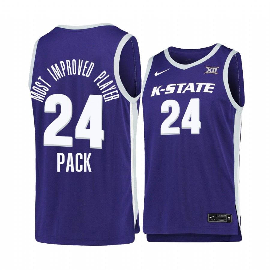 Nijel Pack Kansas State Wildcats Purple Jersey Most Improved Player Big 12