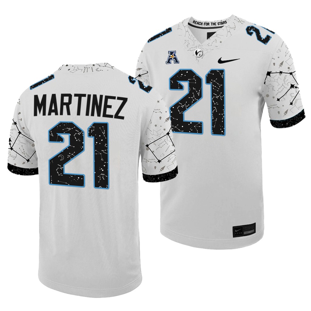 Nikai Martinez UCF Knights #21 White Jersey 2022 Space Game Men's Untouchable Uniform