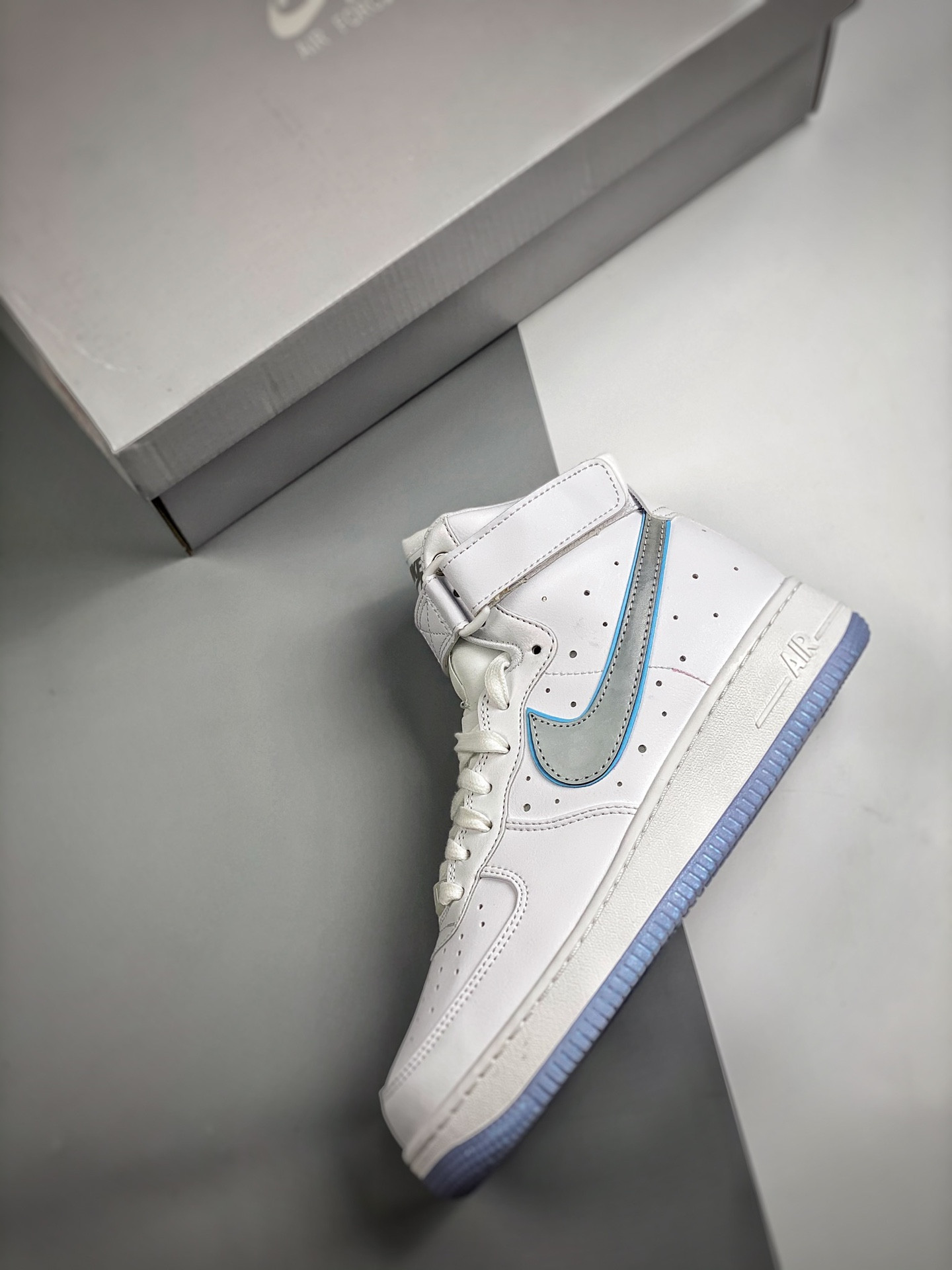 Nike Air Force 1 High ‘Dare To Fly’ White/Metallic Silver For Sale