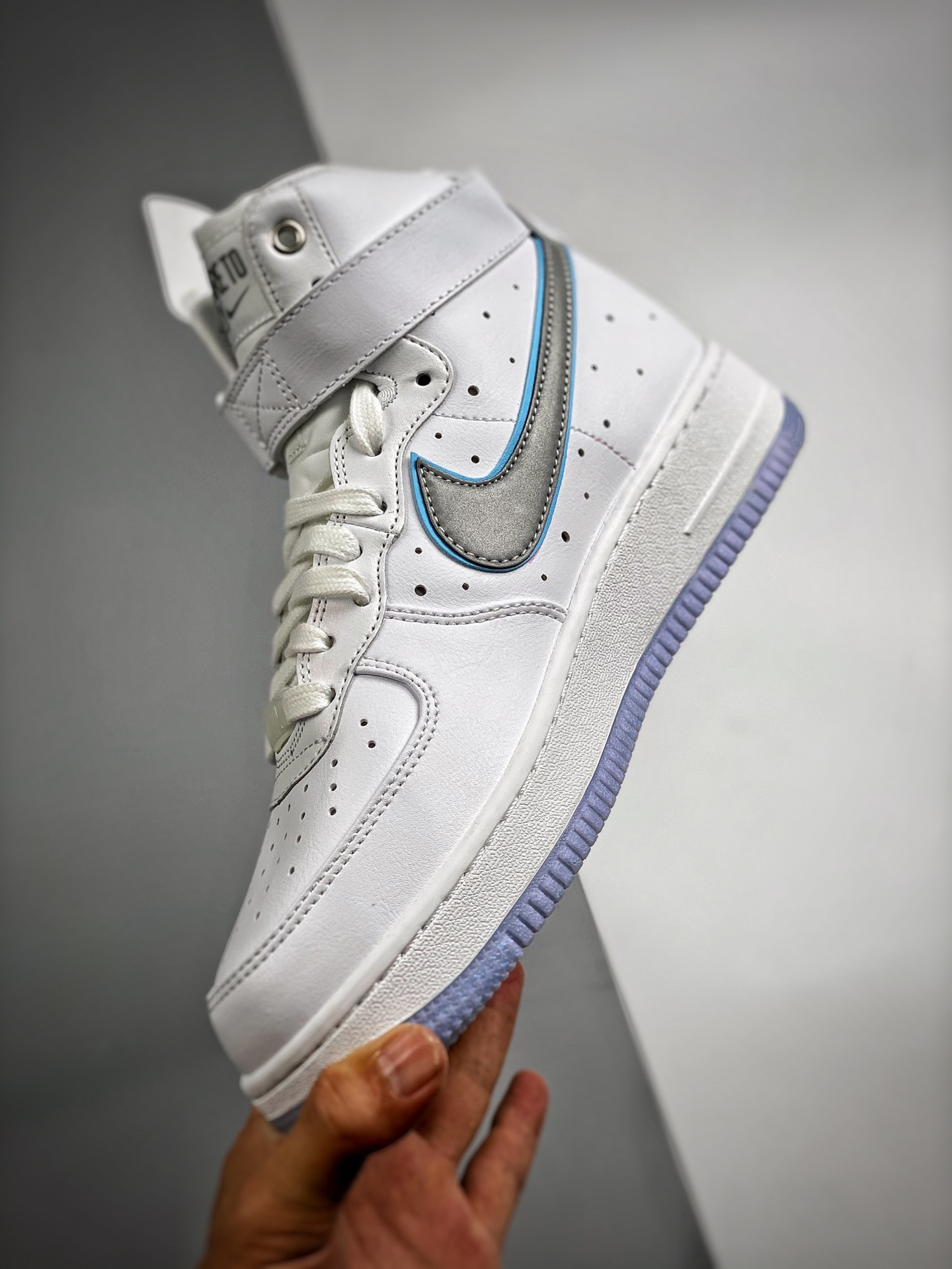 Nike Air Force 1 High ‘Dare To Fly’ White/Metallic Silver For Sale