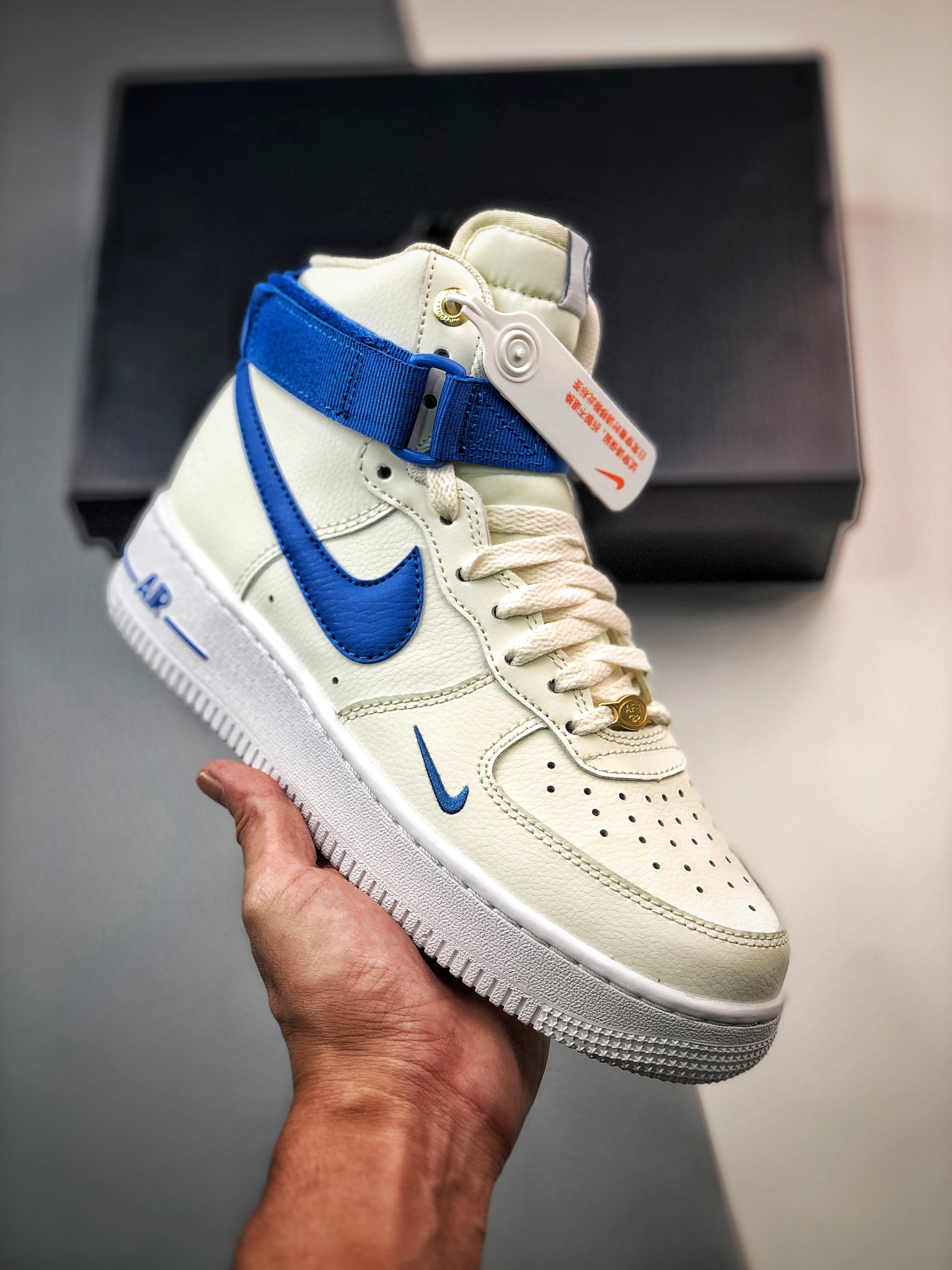 Nike Air Force 1 High 40th Anniversary White Blue For Sale