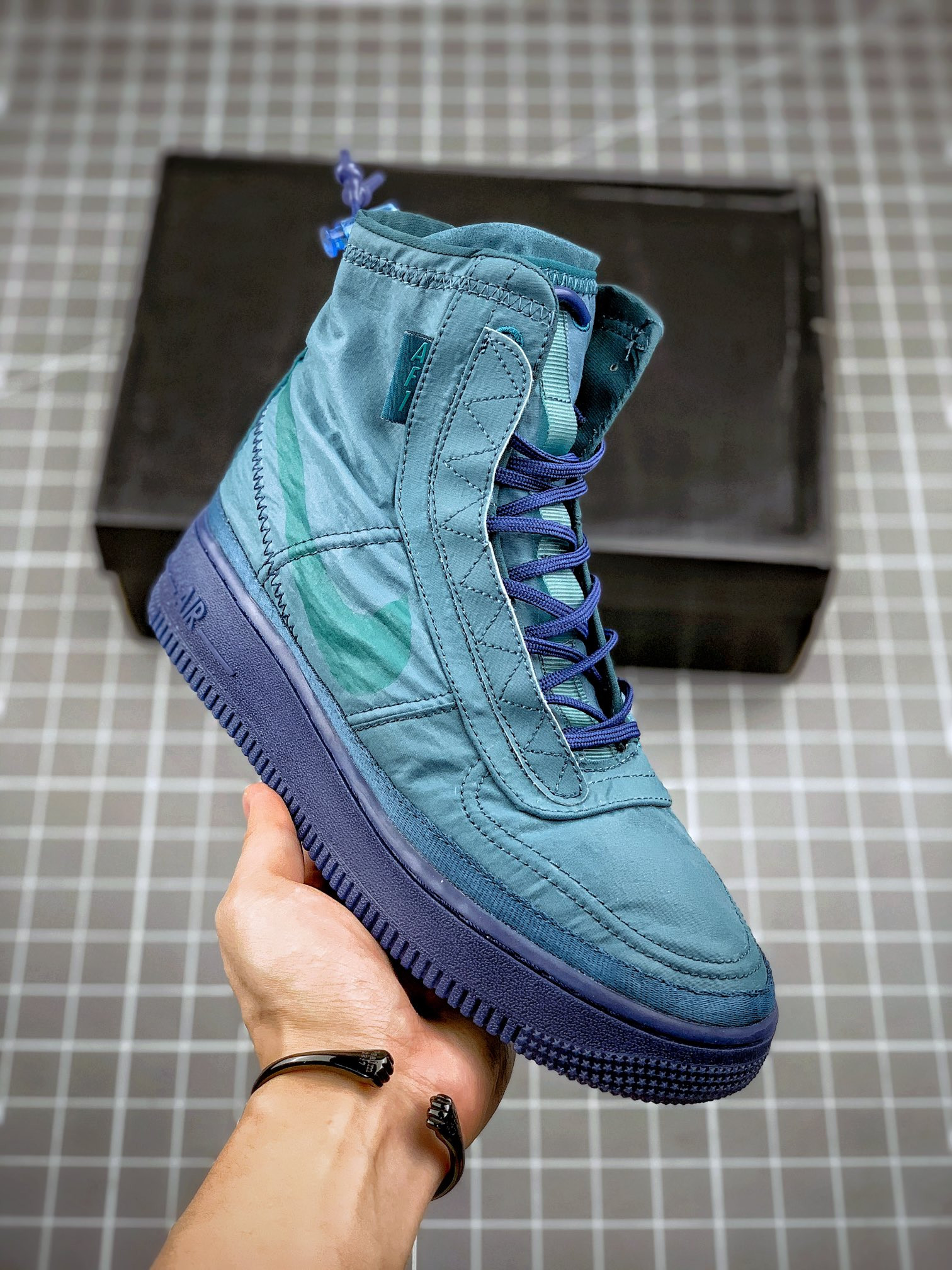 Nike Air Force 1 High Shell WMNS Midnight Turquoise For Sale
