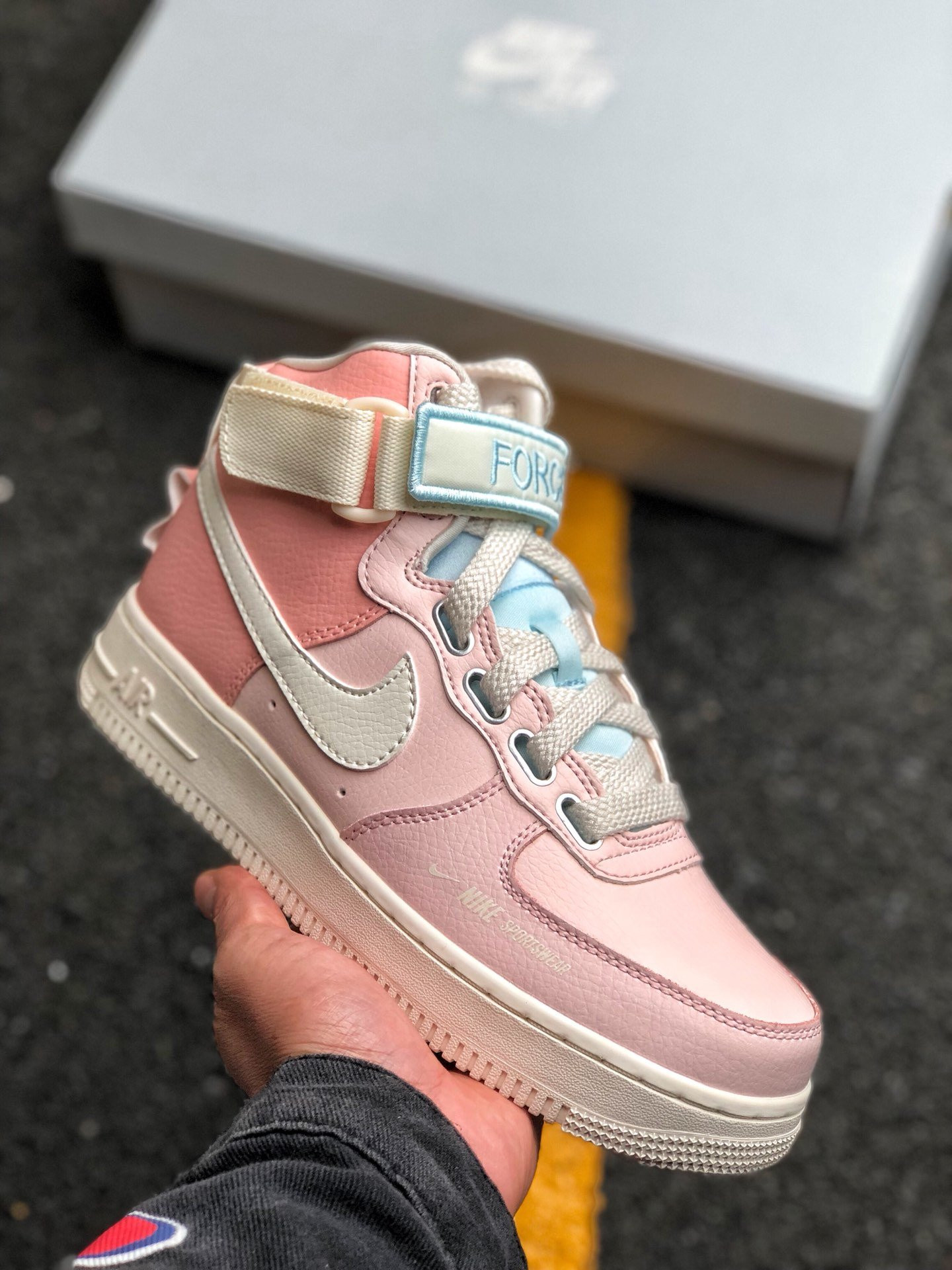 Nike Air Force 1 High Utility “Force is Female” Echo Pink/Sail For Sale