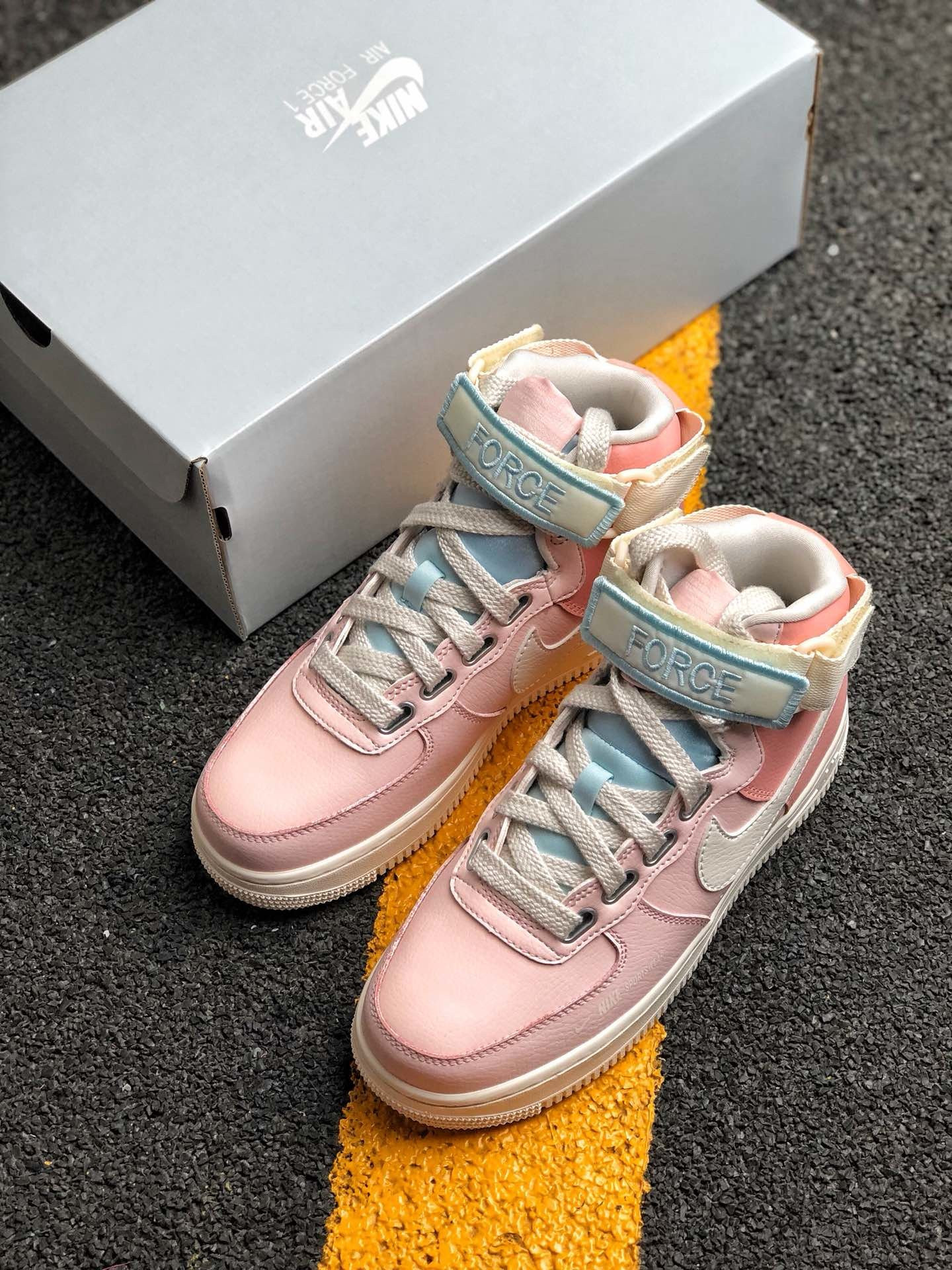 Nike Air Force 1 High Utility “Force is Female” Echo Pink/Sail For Sale