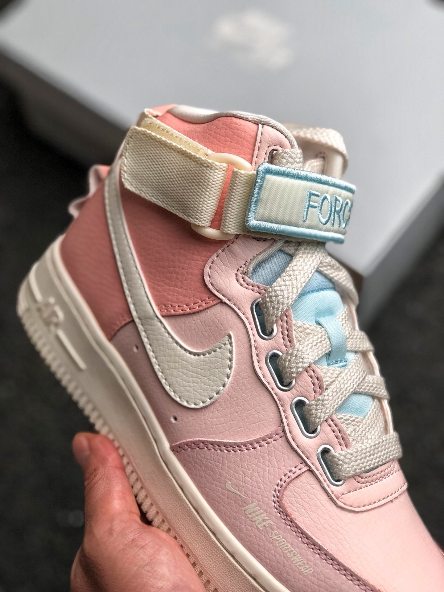 Nike Air Force 1 High Utility “Force is Female” Echo Pink/Sail For Sale