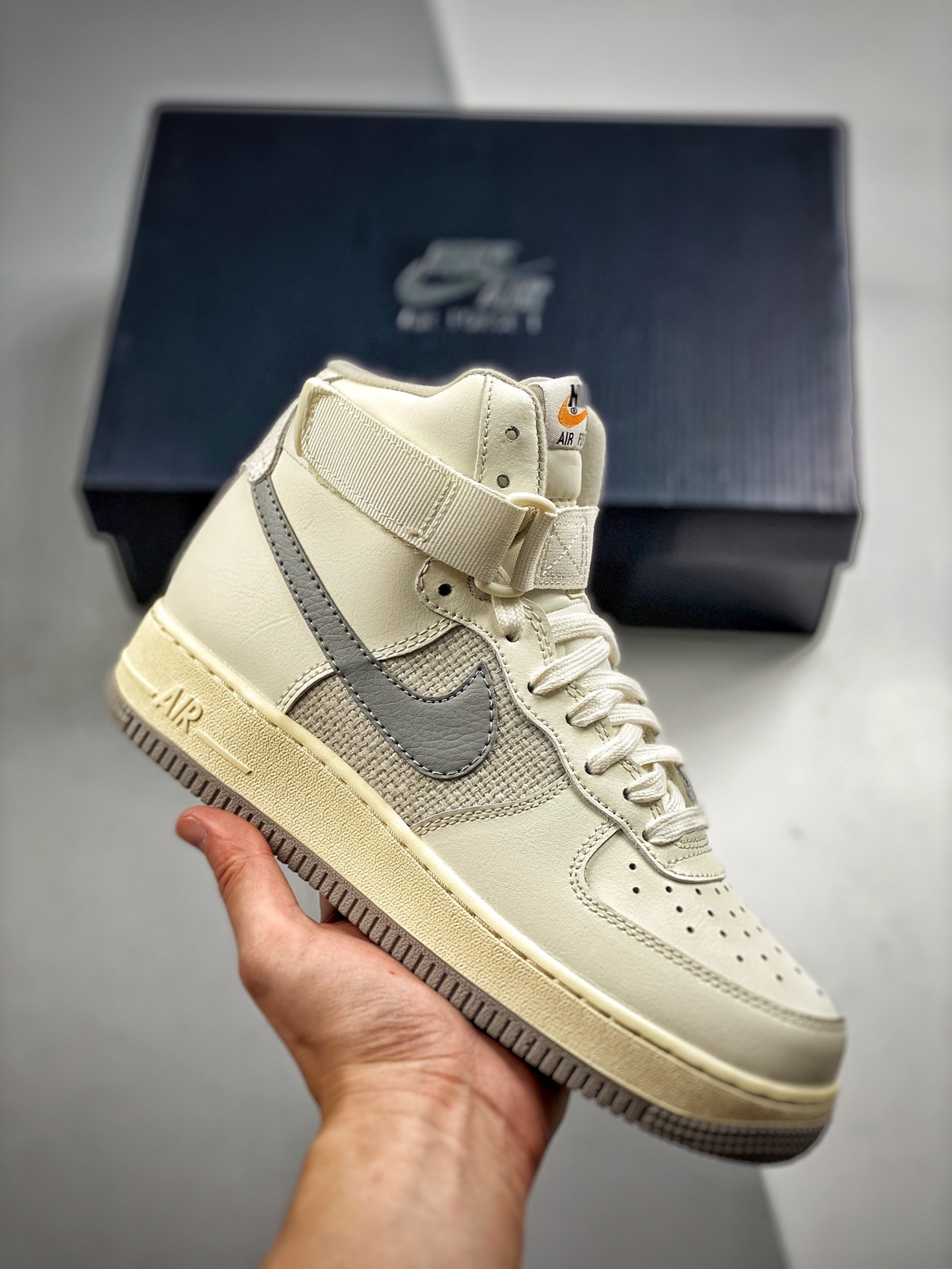 Nike Air Force 1 High Vintage Sail/Medium Grey-Light Bone-Coconut Milk For Sale