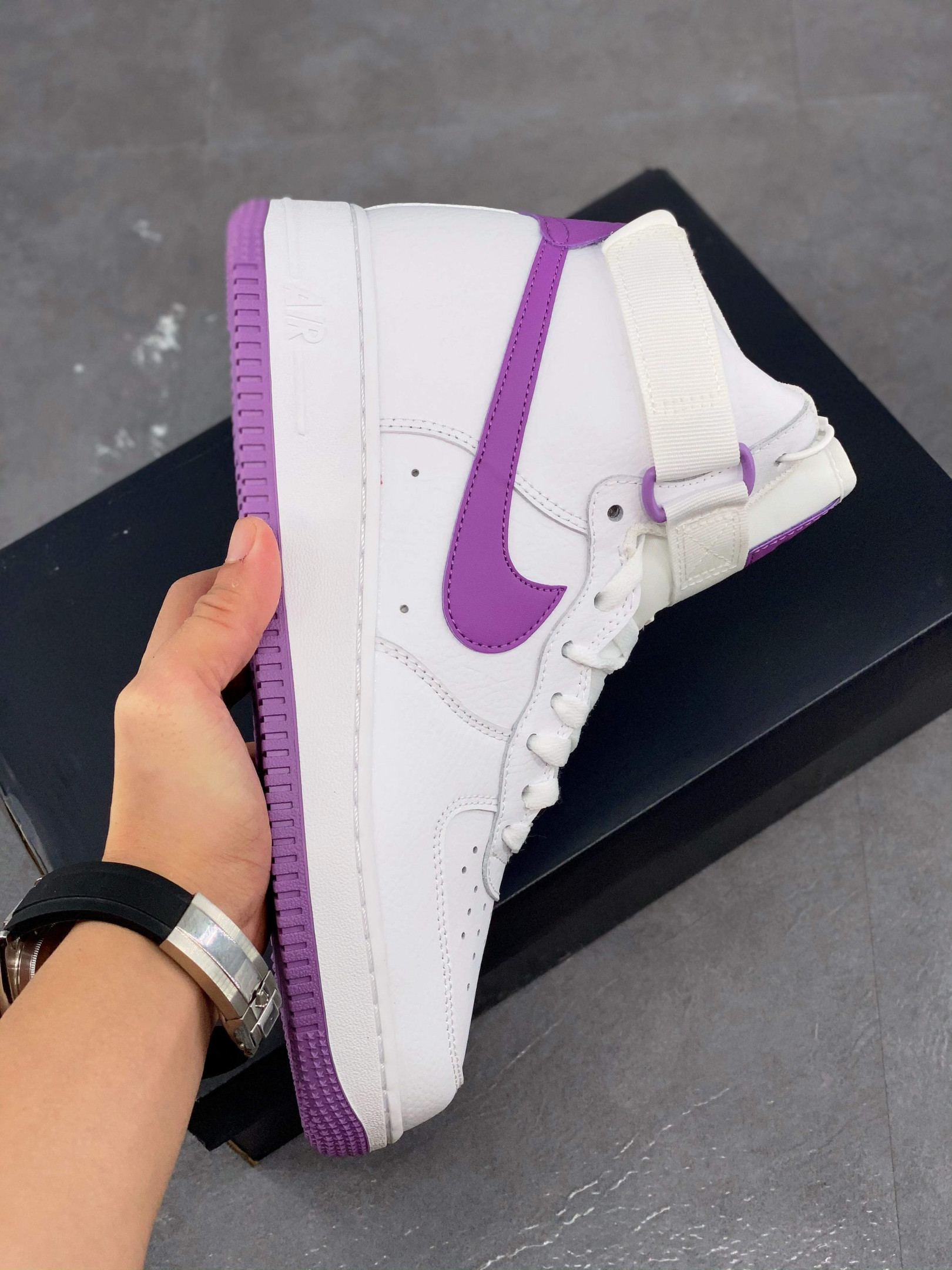 Nike Air Force 1 High ‘White Dark Orchid’ For Sale