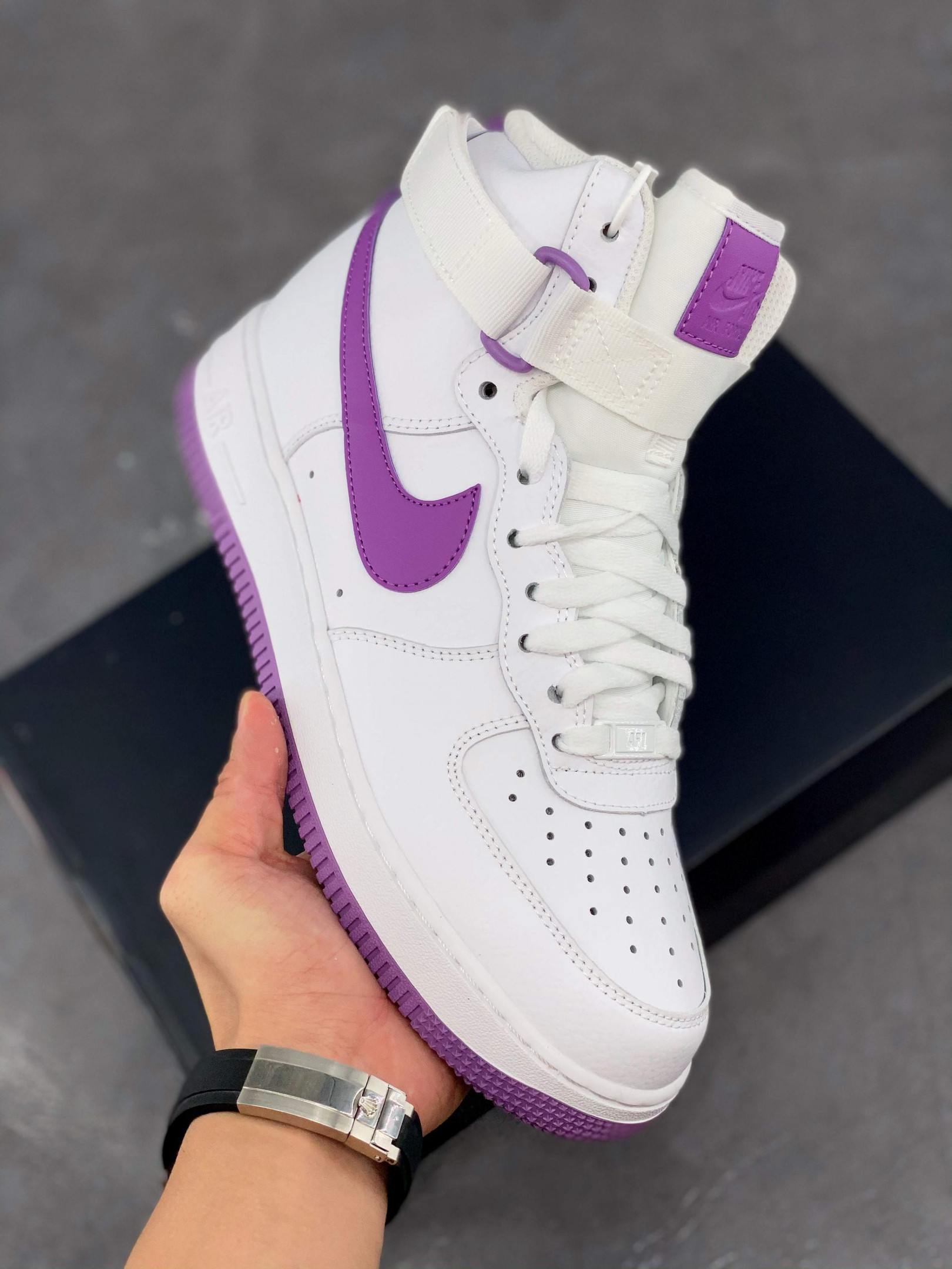 Nike Air Force 1 High ‘White Dark Orchid’ For Sale