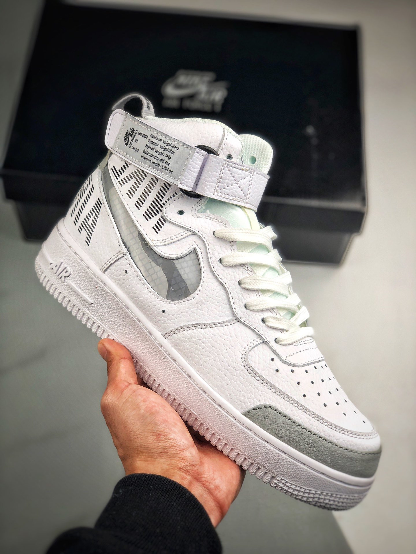 Nike Air Force 1 High White Grey For Sale