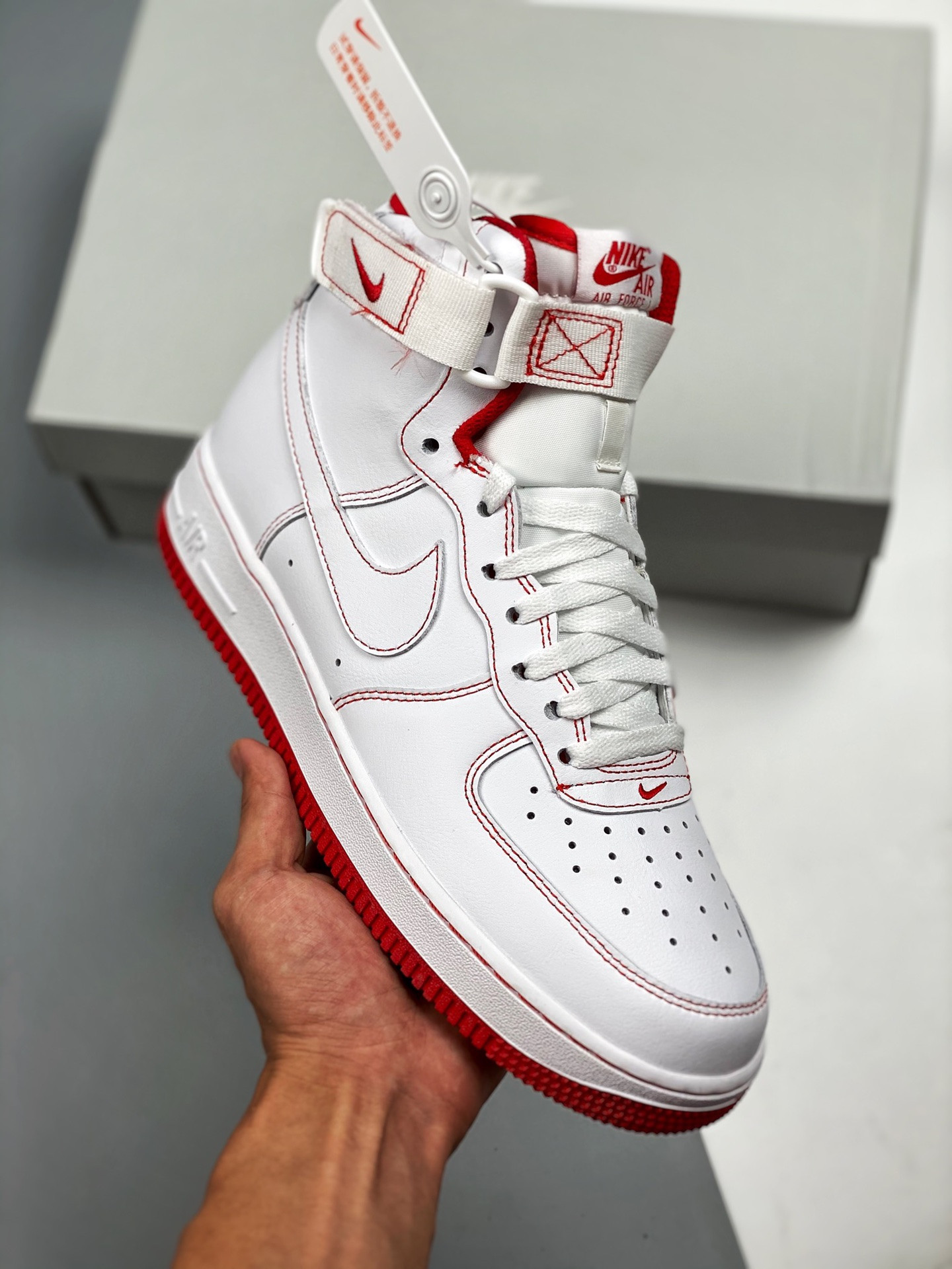 Nike Air Force 1 High White/Red For Sale