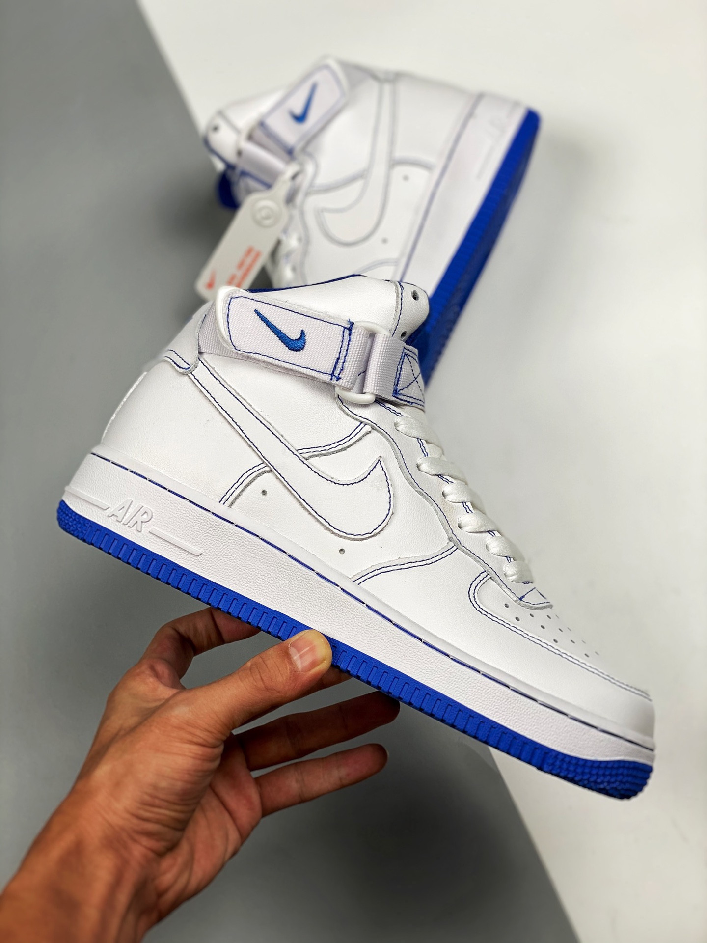 Nike Air Force 1 High White/Royal Blue For Sale