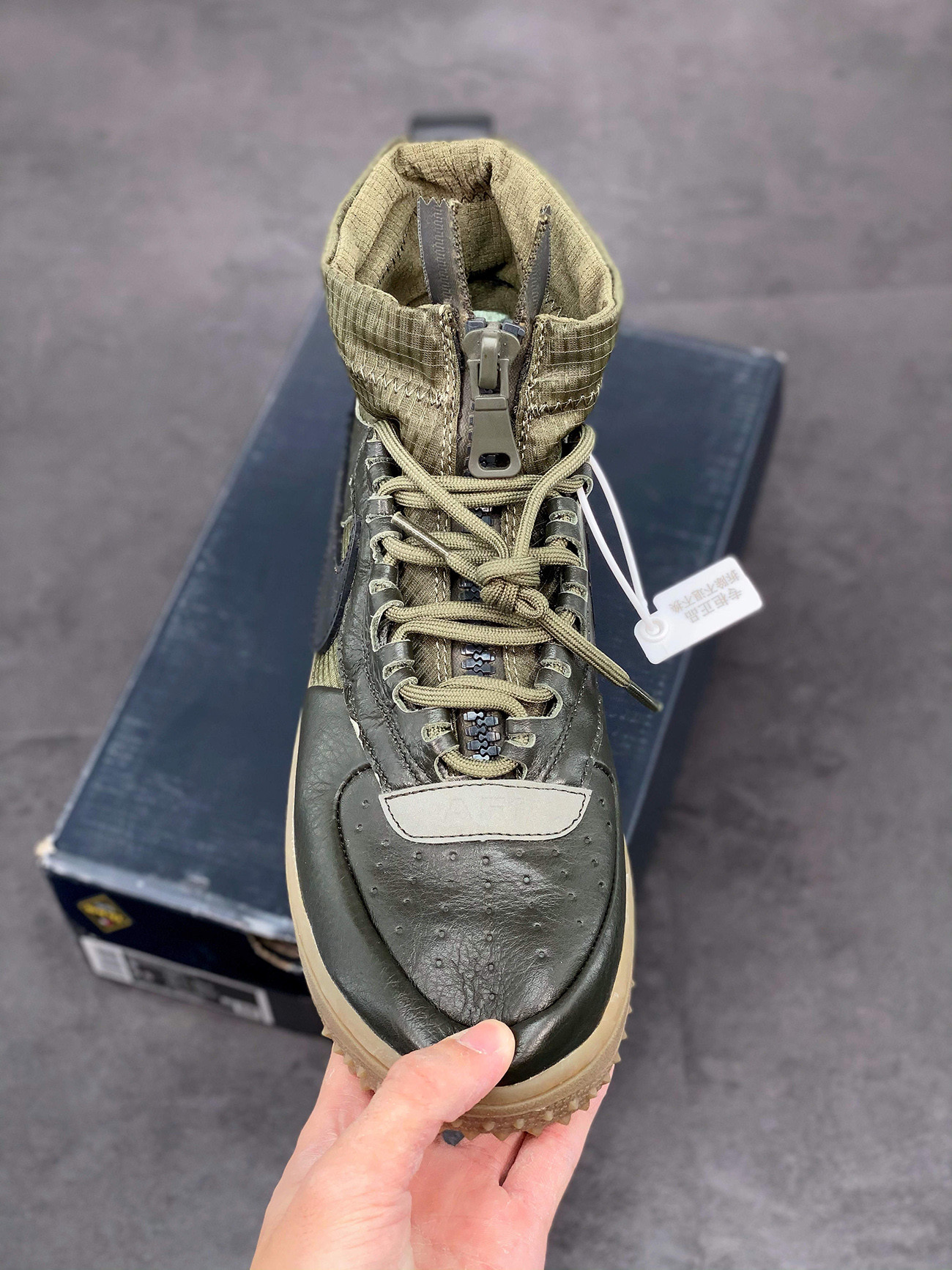 Nike Air Force 1 High WTR Gore-Tex Sequoia/Black/Medium Olive/Gum For Sale