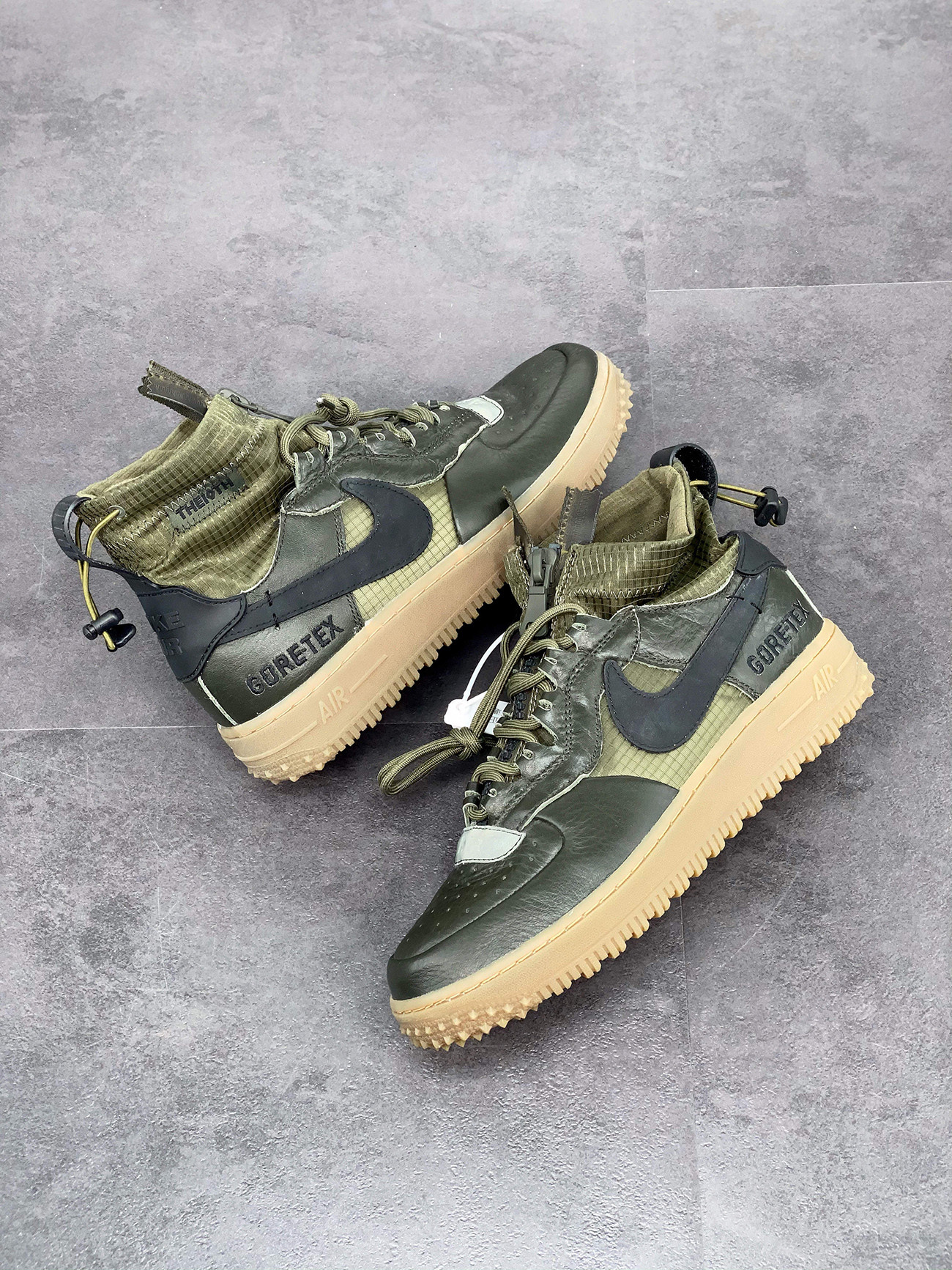 Nike Air Force 1 High WTR Gore-Tex Sequoia/Black/Medium Olive/Gum For Sale