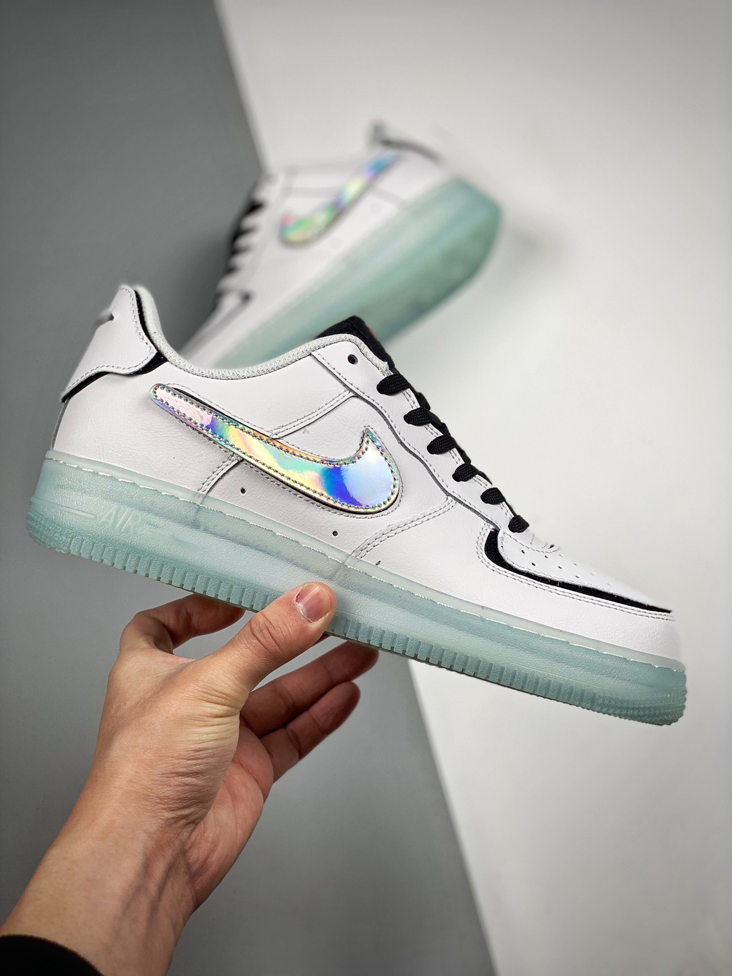 Nike Air Force 1 Low/1 ‘My Game Is Money’ White Black Silver For Sale