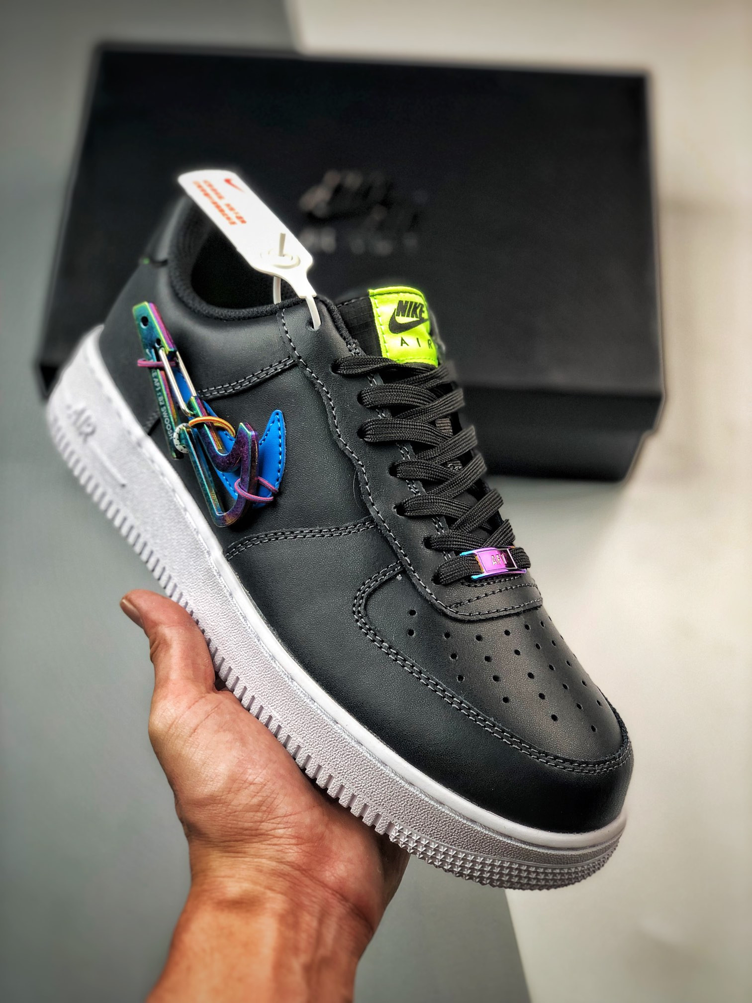 Nike Air Force 1 Low ‘Carabiner Swoosh’ Dark Smoke Grey/Photo For Sale