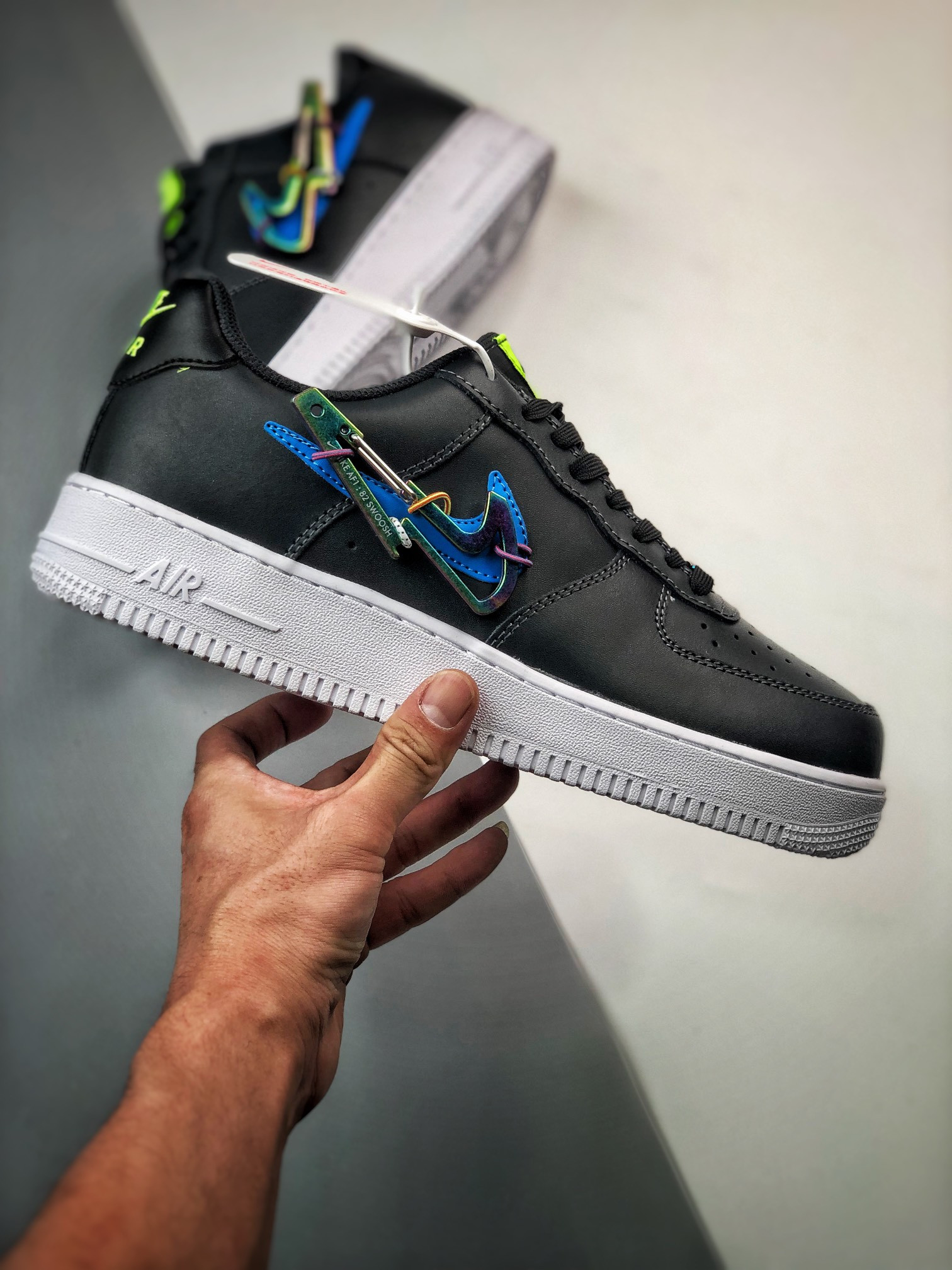 Nike Air Force 1 Low ‘Carabiner Swoosh’ Dark Smoke Grey/Photo For Sale
