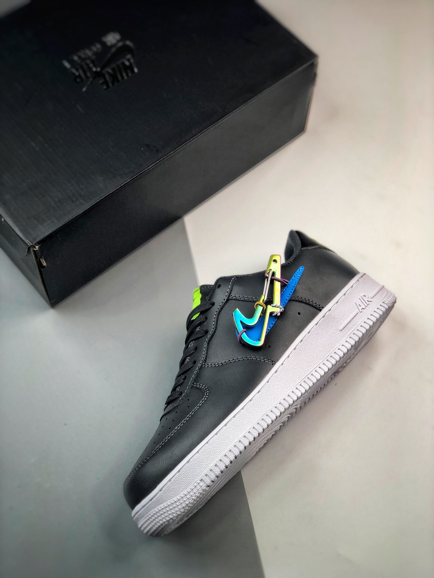 Nike Air Force 1 Low ‘Carabiner Swoosh’ Dark Smoke Grey/Photo For Sale