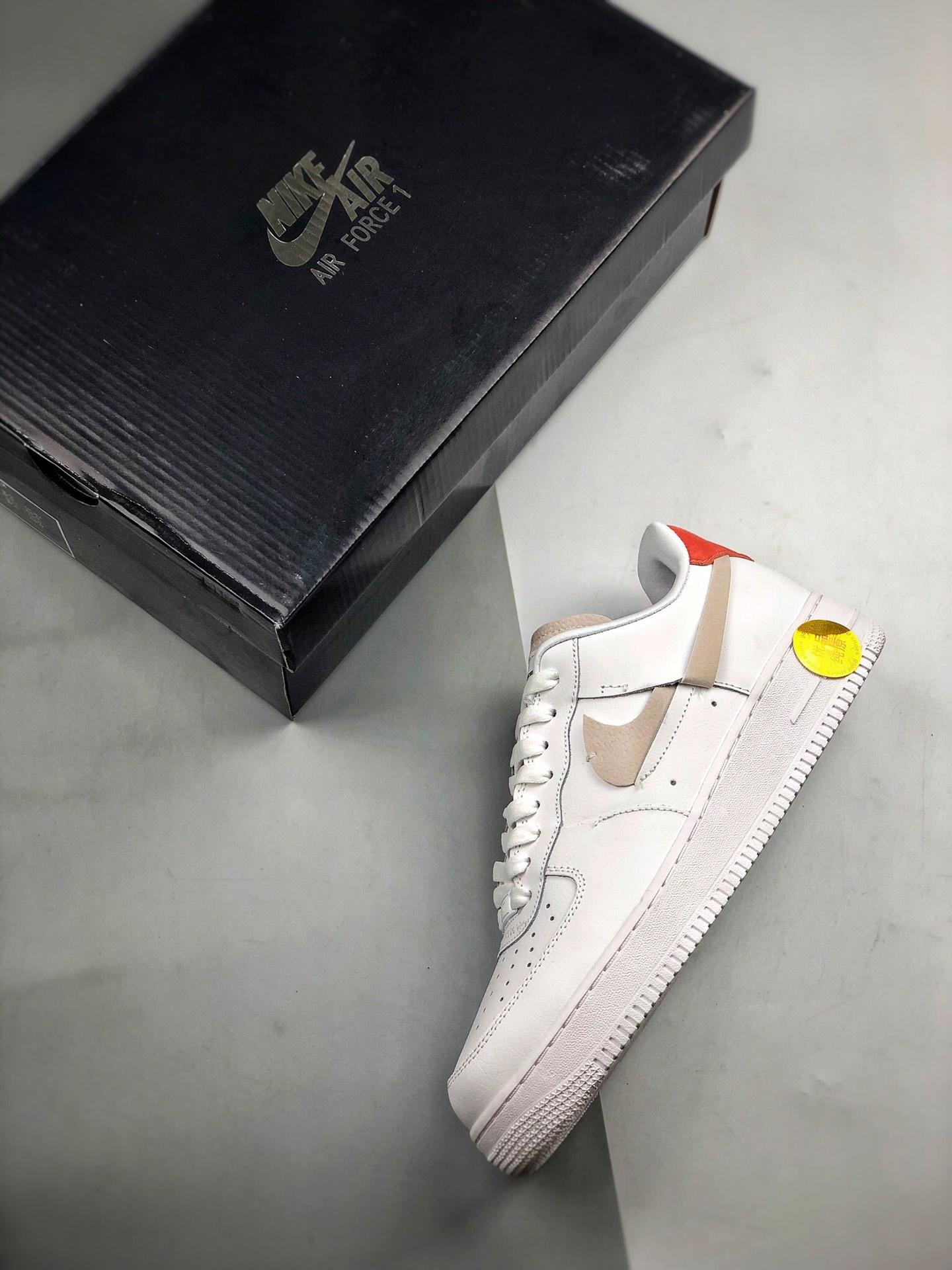 Nike Air Force 1 Low ‘Inside Out’ White Grey For Sale