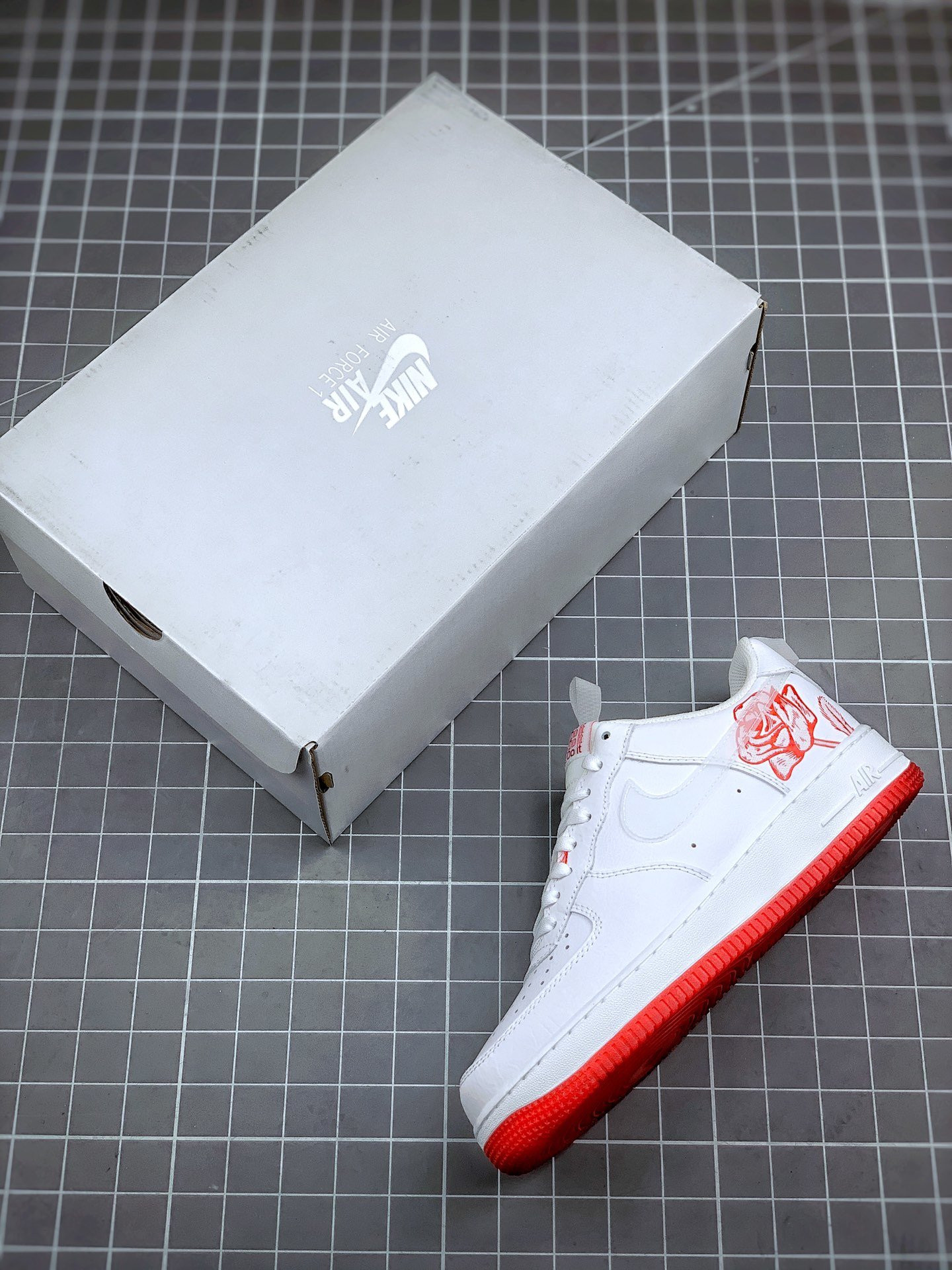 Nike Air Force 1 Low ‘Rose’ White/University Red For Sale