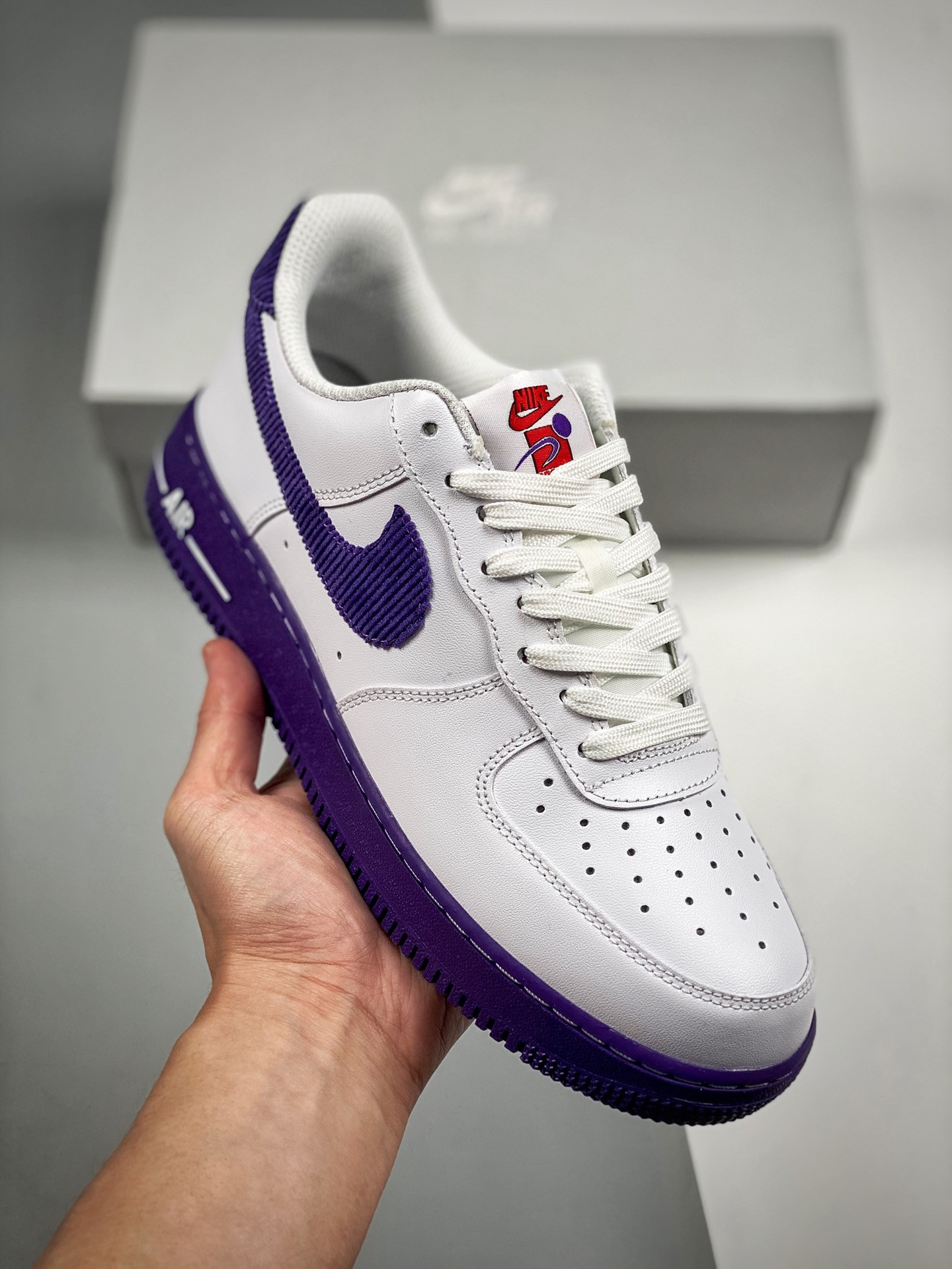 Nike Air Force 1 Low ‘Sports Specialties’ White/Purple For Sale