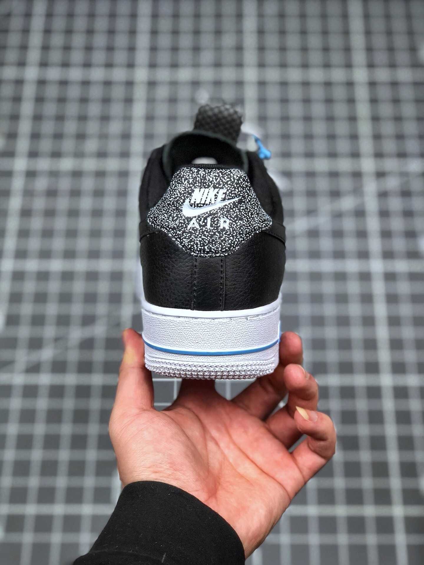 Nike Air Force 1 Low ’07 Lux Black/Light Blue/White 2020 For Sale