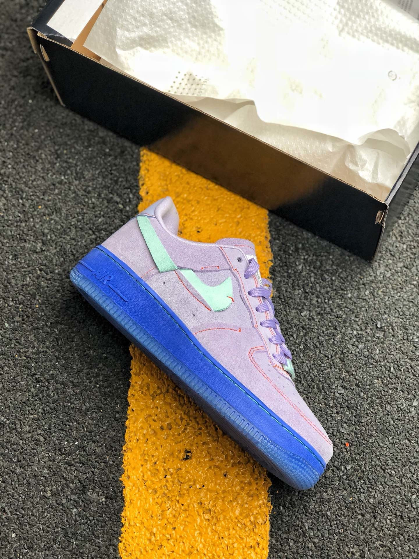 Nike Air Force 1 Low ’07 Lux Purple Agate/Teal Tint-Rush Violet For Sale