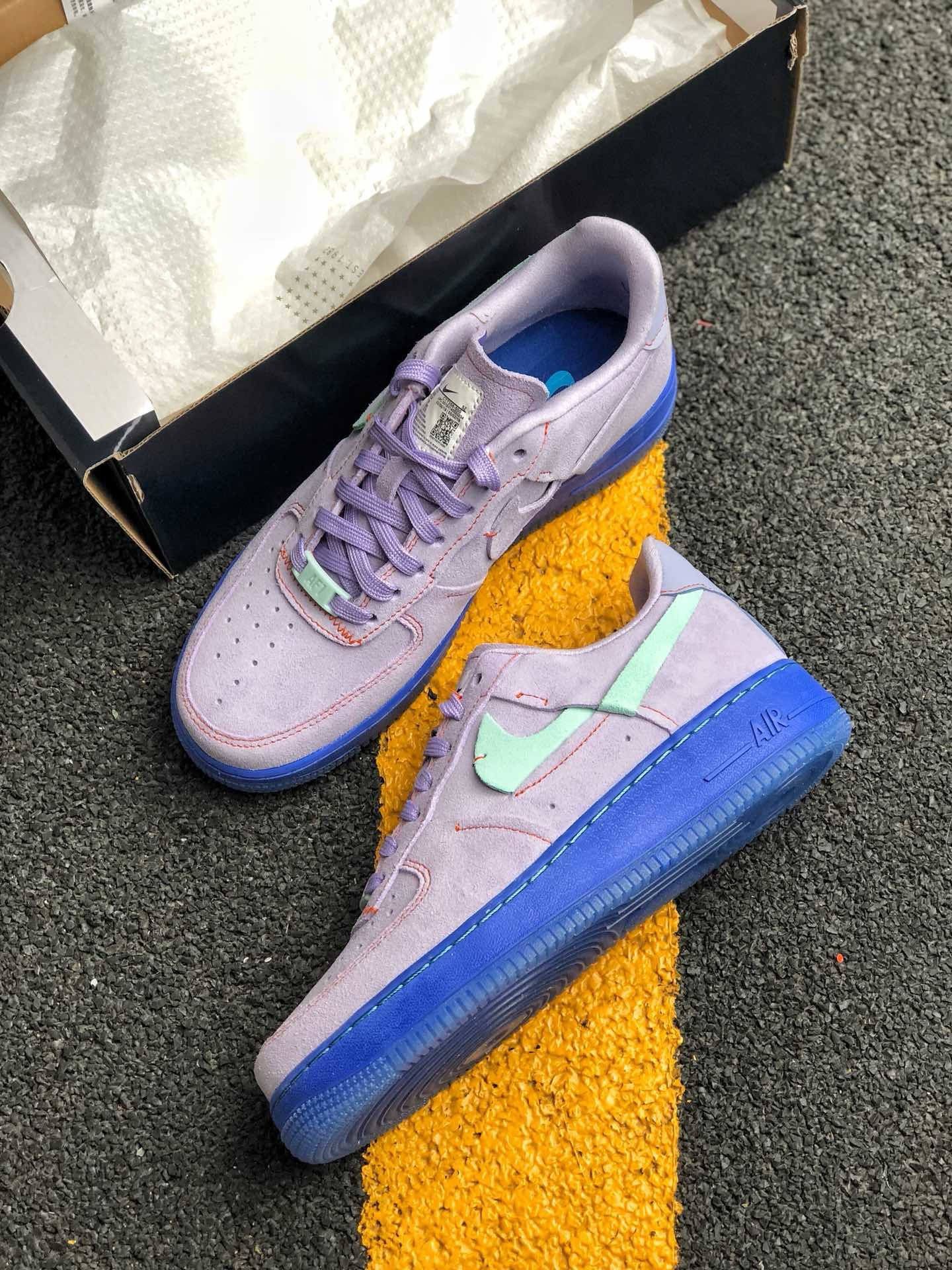 Nike Air Force 1 Low ’07 Lux Purple Agate/Teal Tint-Rush Violet For Sale