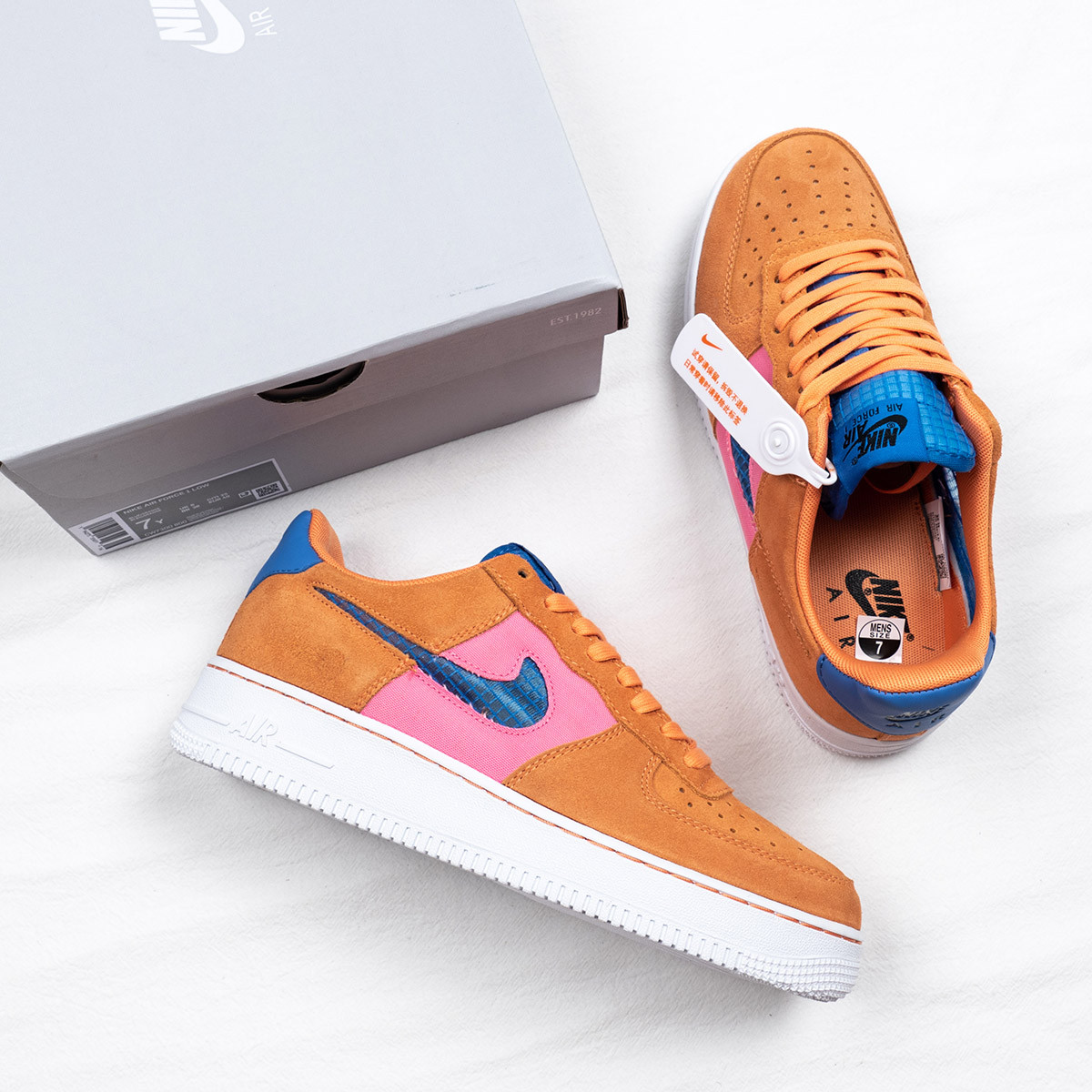 Nike Air Force 1 Low ’07 LV8 “Orange Trance” For Sale