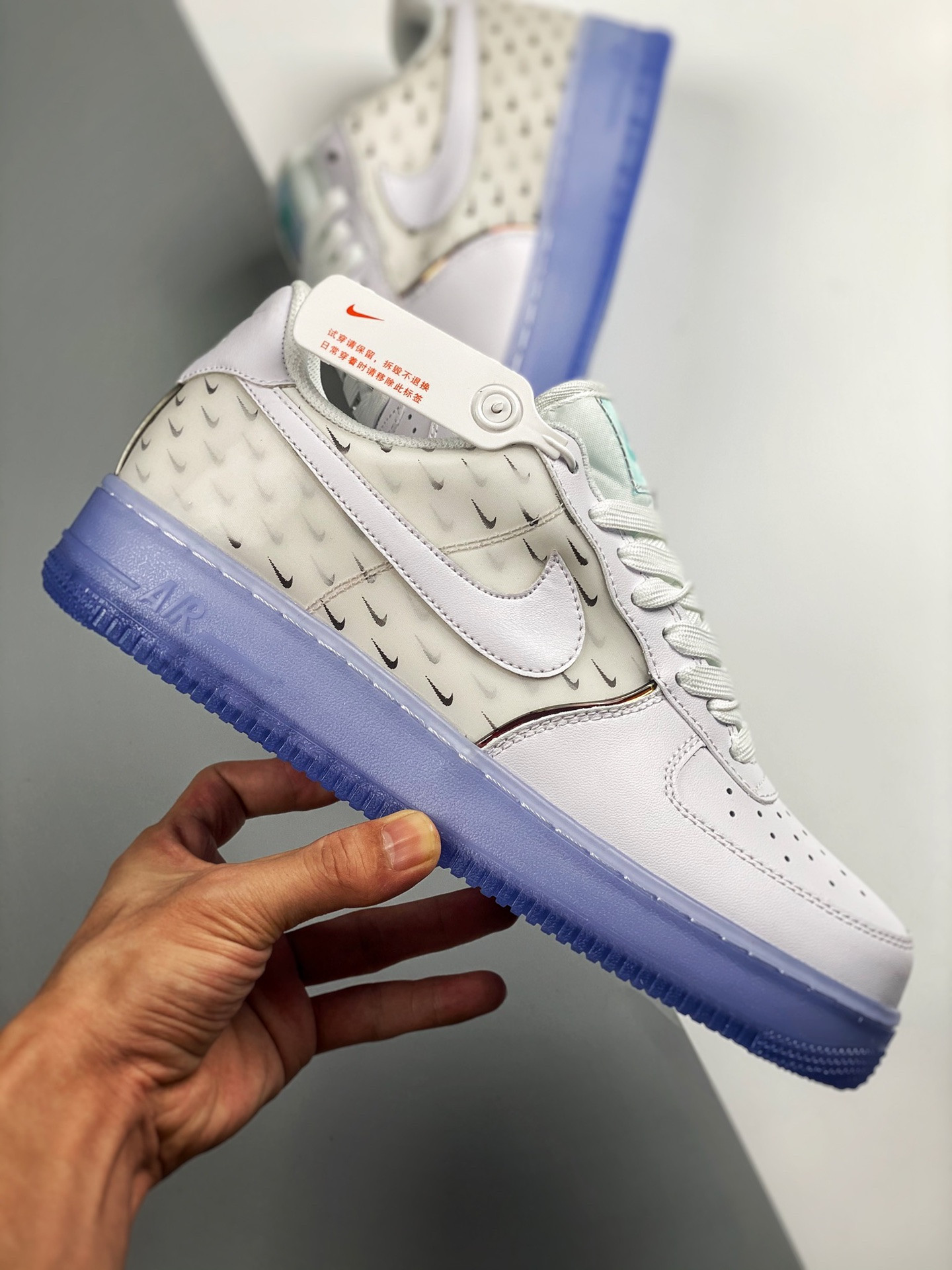 Nike Air Force 1 Low ’07 PRM White/Multi-Color-Racer Blue For Sale