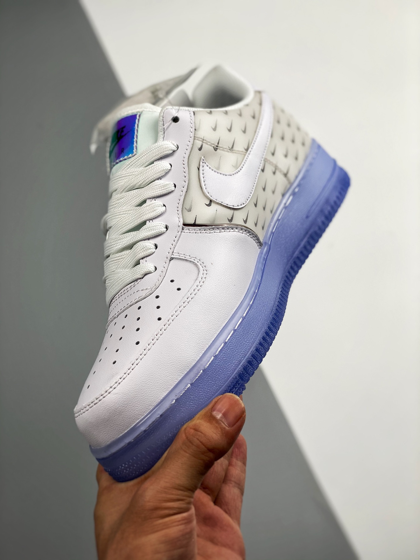 Nike Air Force 1 Low ’07 PRM White/Multi-Color-Racer Blue For Sale