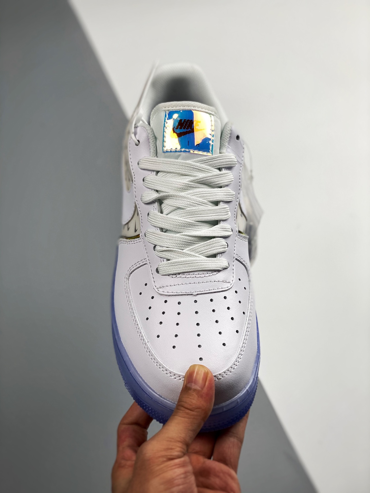 Nike Air Force 1 Low ’07 PRM White/Multi-Color-Racer Blue For Sale