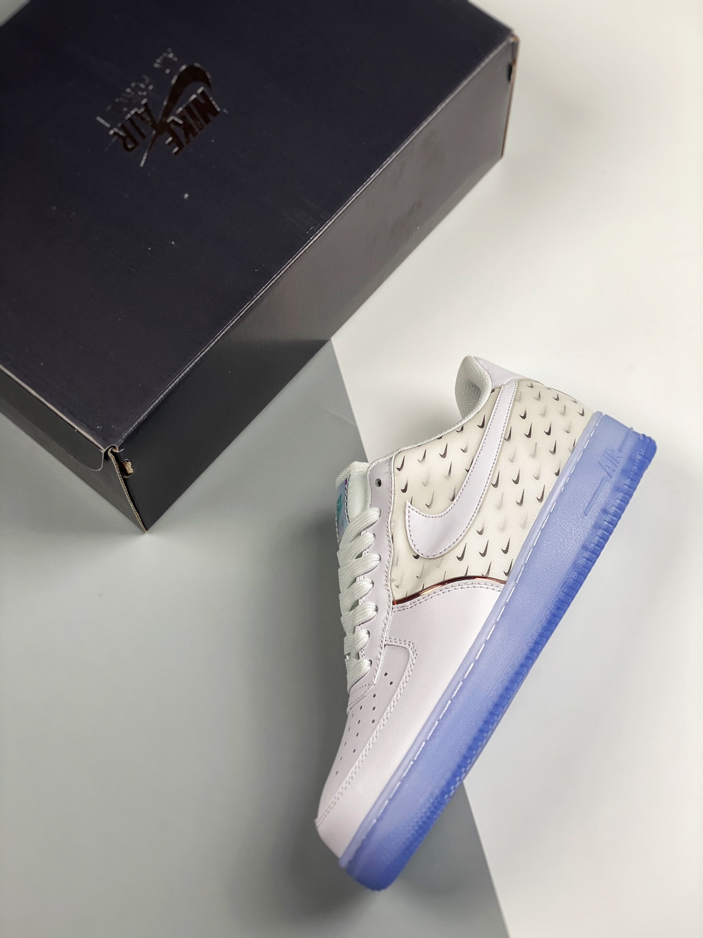 Nike Air Force 1 Low ’07 PRM White/Multi-Color-Racer Blue For Sale