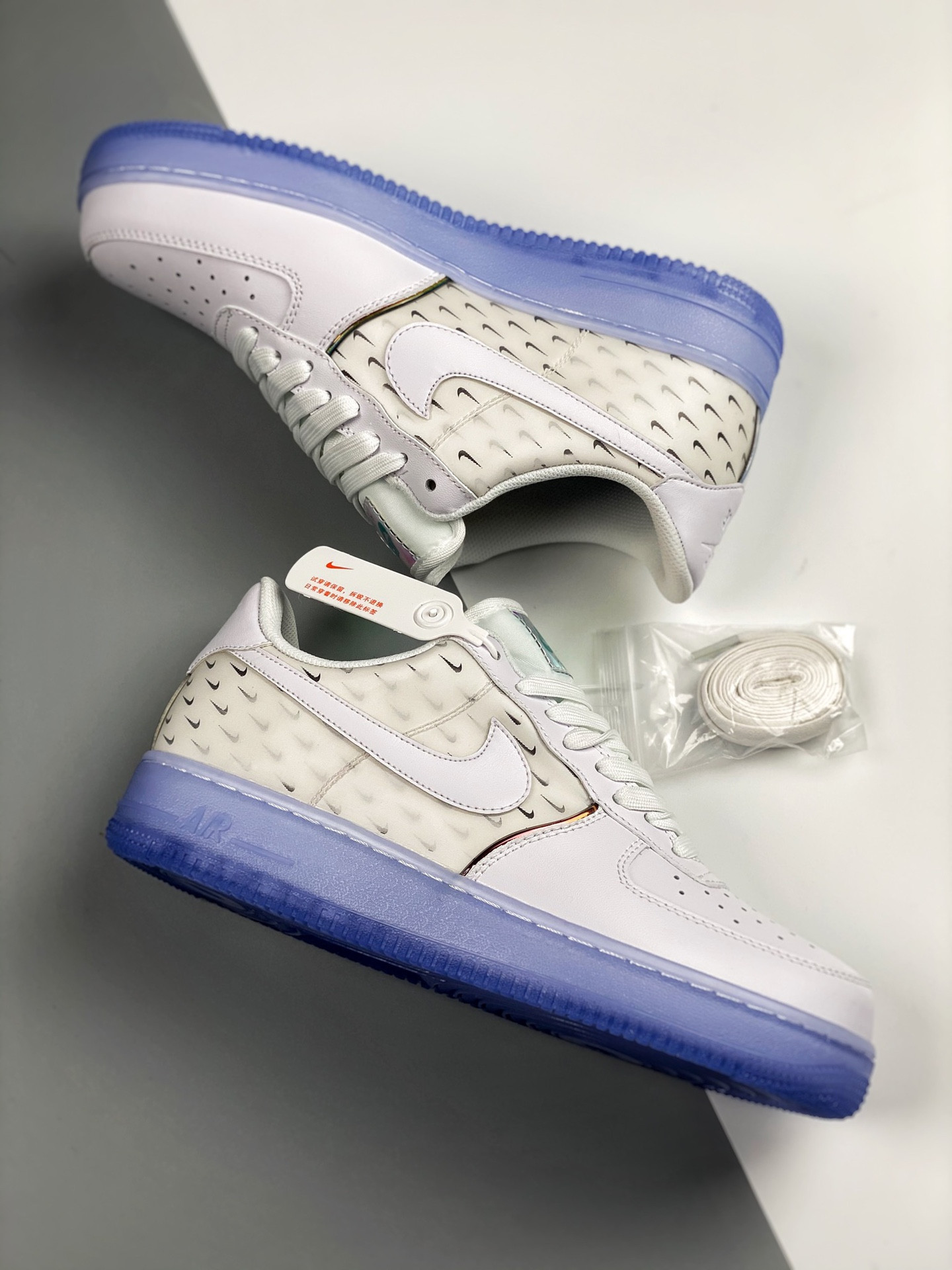 Nike Air Force 1 Low ’07 PRM White/Multi-Color-Racer Blue For Sale