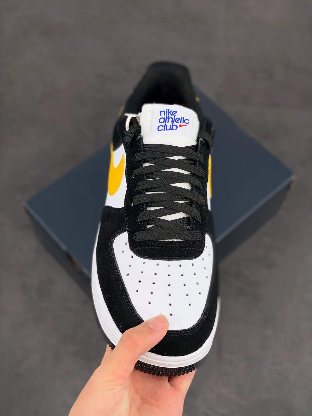 Nike Air Force 1 Low “Athletic Club” Black/White-University Gold For Sale