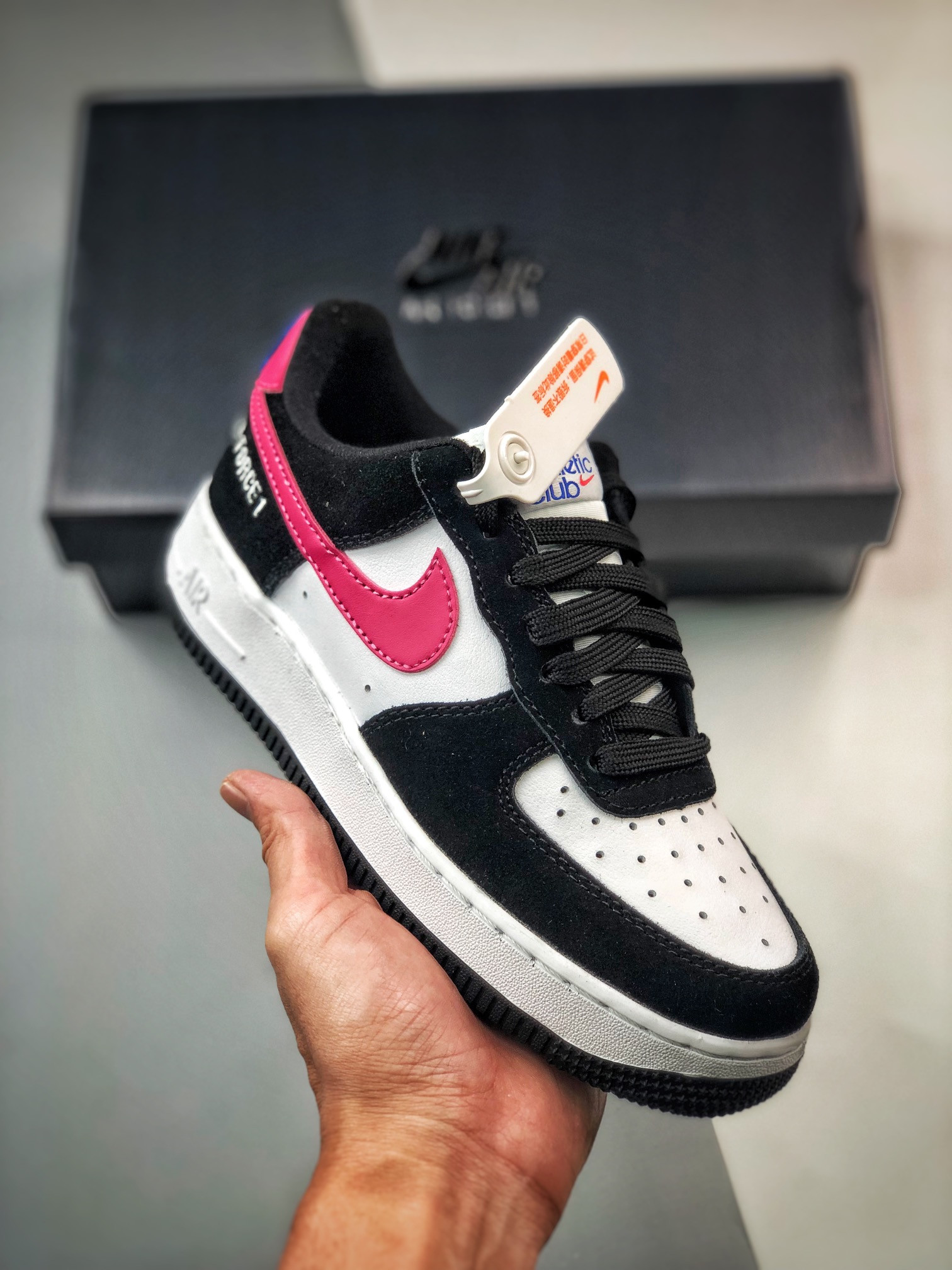 Nike Air Force 1 Low “Athletic Club” Off-Noir/Pink Prime/White For Sale