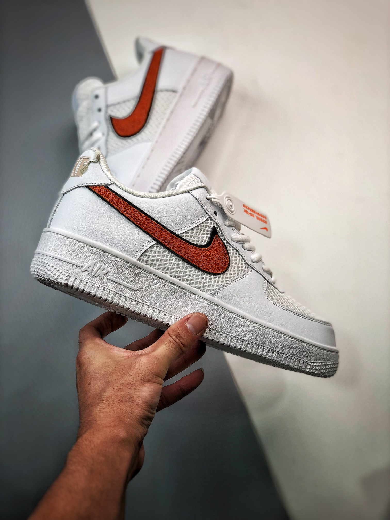 Nike Air Force 1 Low “Basketball” Sail/Orange Trance For Sale